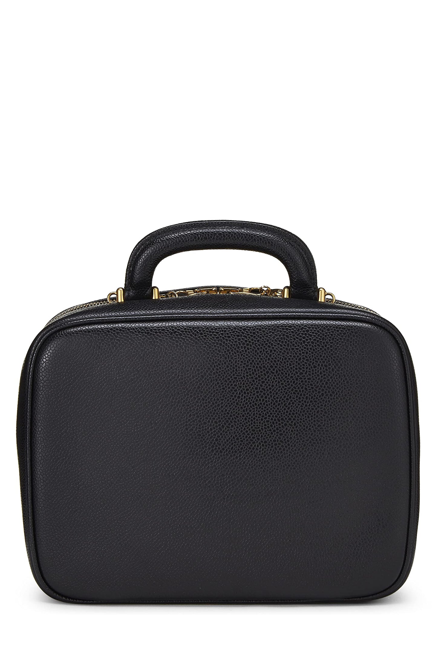 Chanel,  Black Caviar Lunch Box Vanity, Black