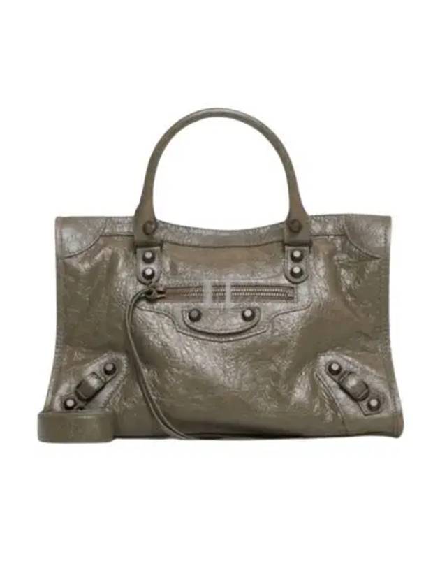 Luxury Balenciaga Le City Small Tote Bag Army Green