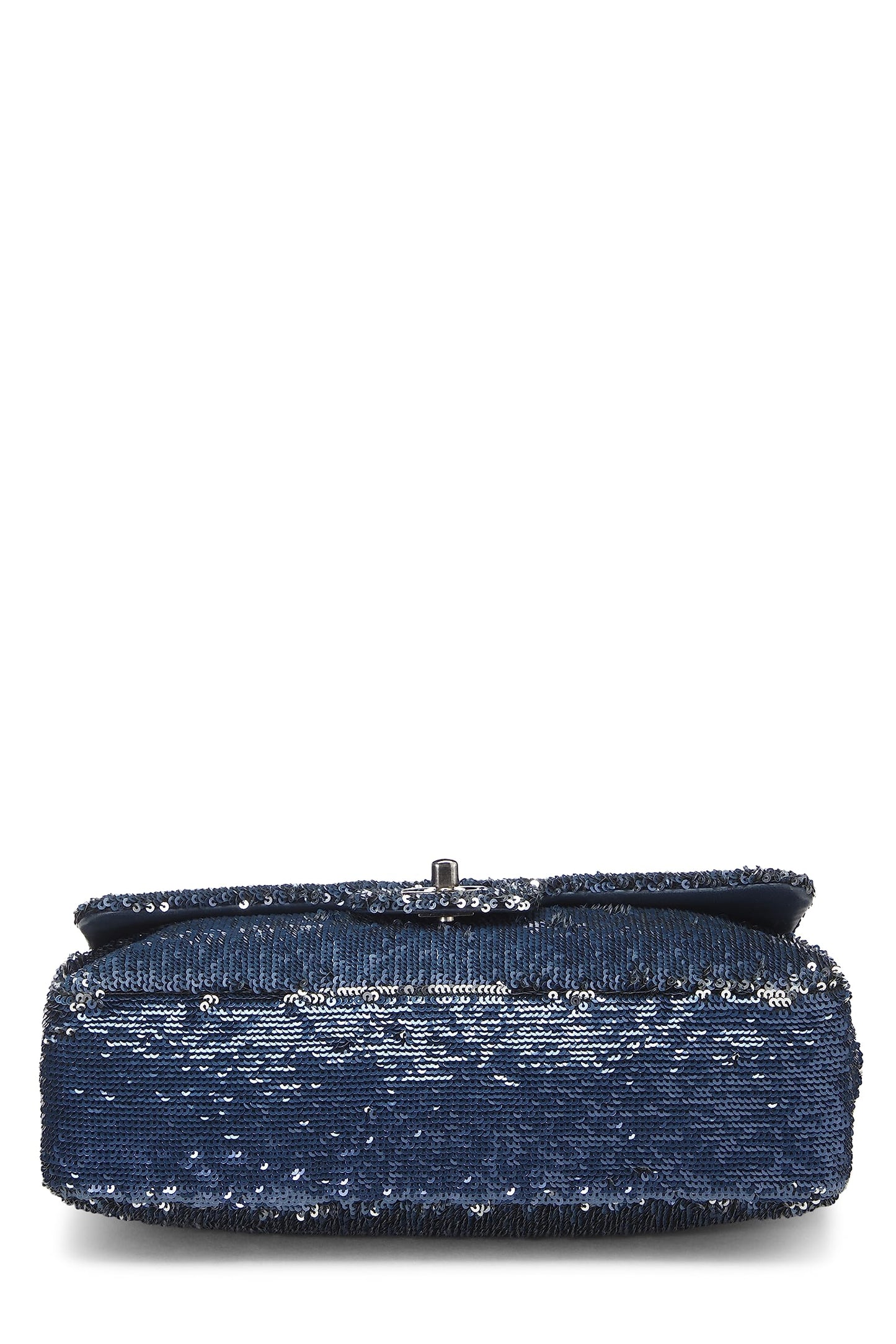 Chanel,  Paris-Cuba Navy Sequin Classic Flap Bag Medium, Navy