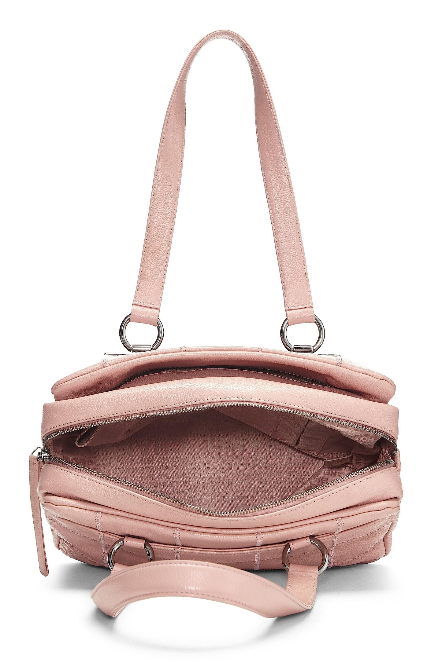 Chanel,  Pink Soft Caviar Chocolate Bar Boston Bag, Pink