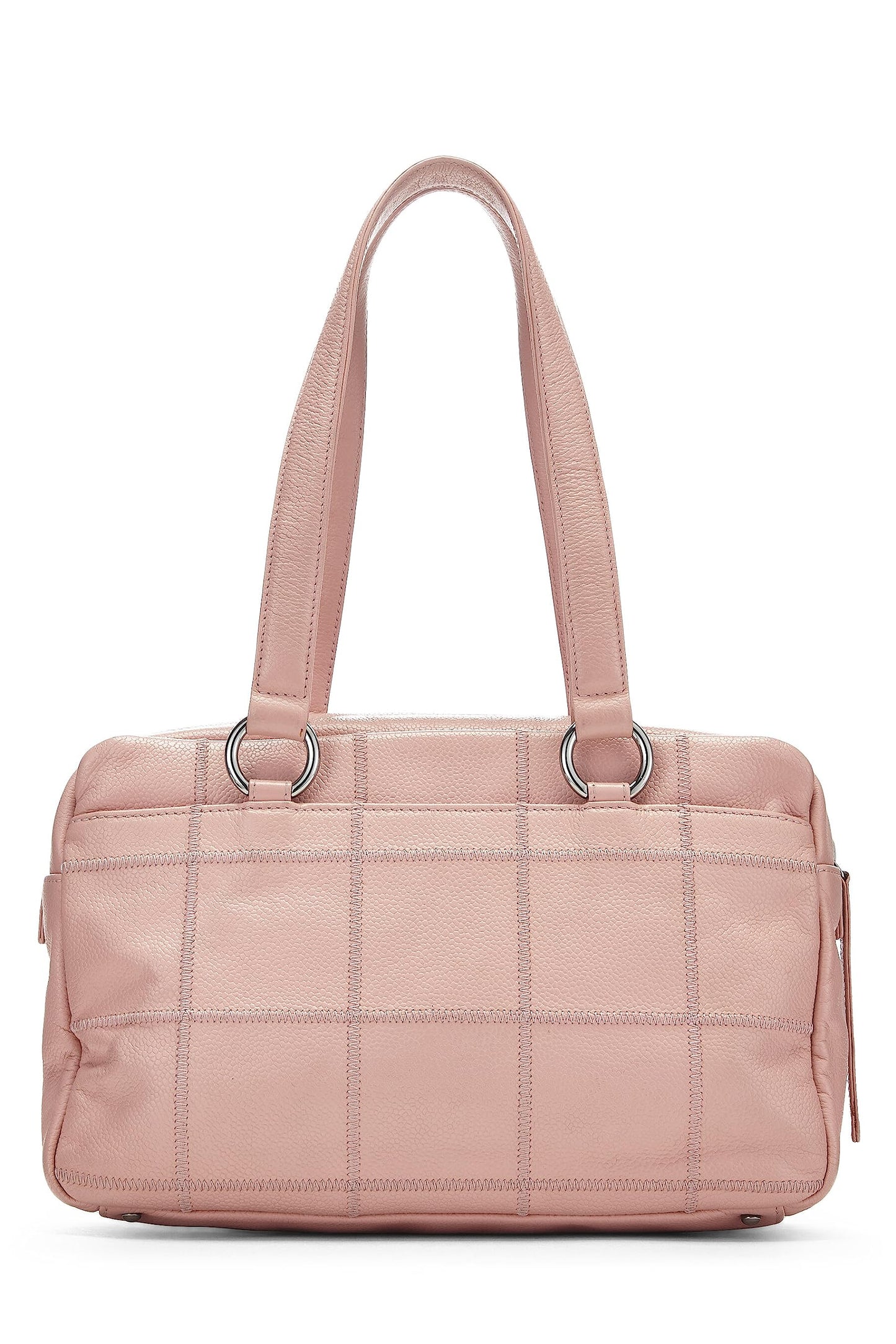 Chanel,  Pink Soft Caviar Chocolate Bar Boston Bag, Pink