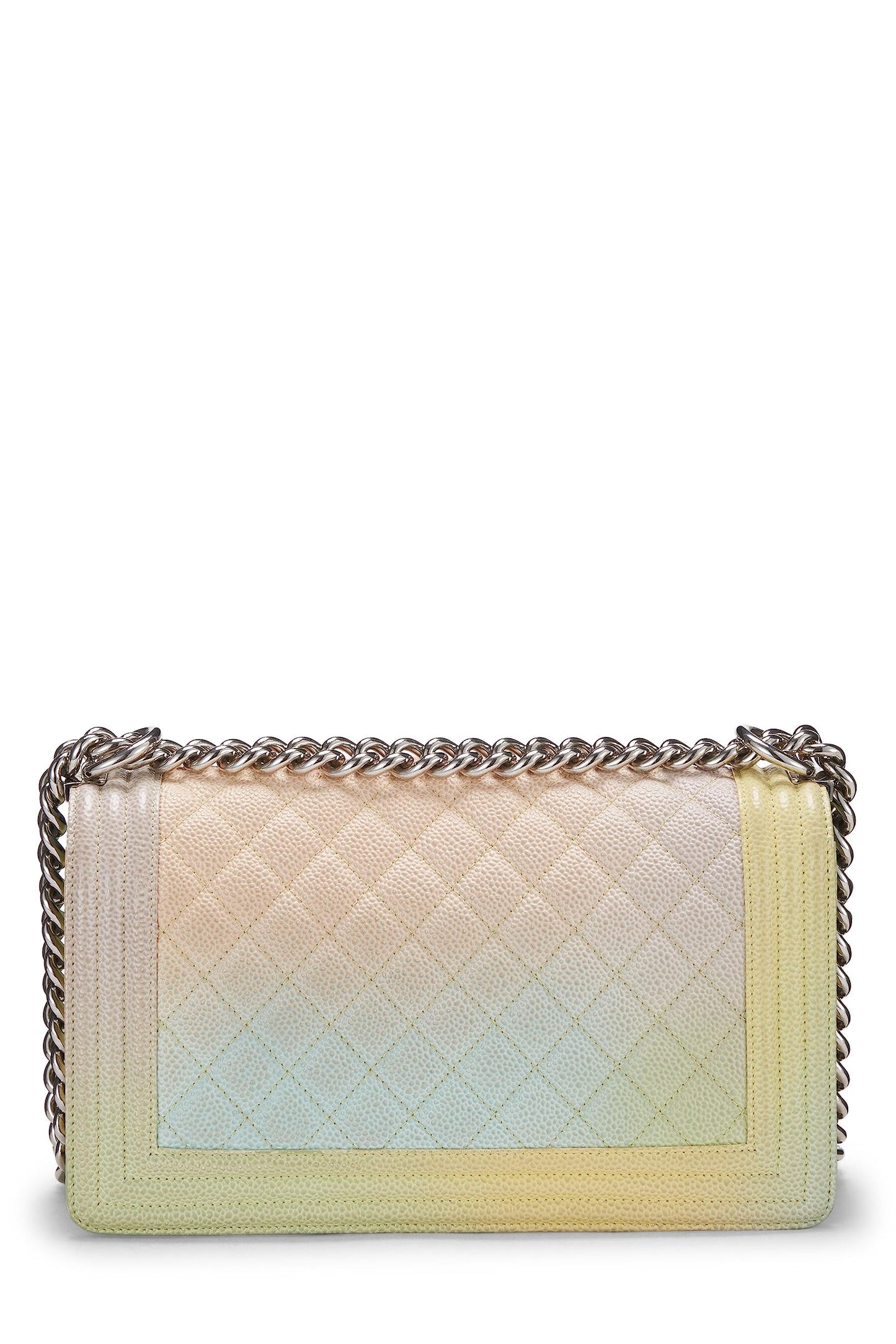 Chanel,  Rainbow Quilted Caviar Boy Bag Medium, Multi