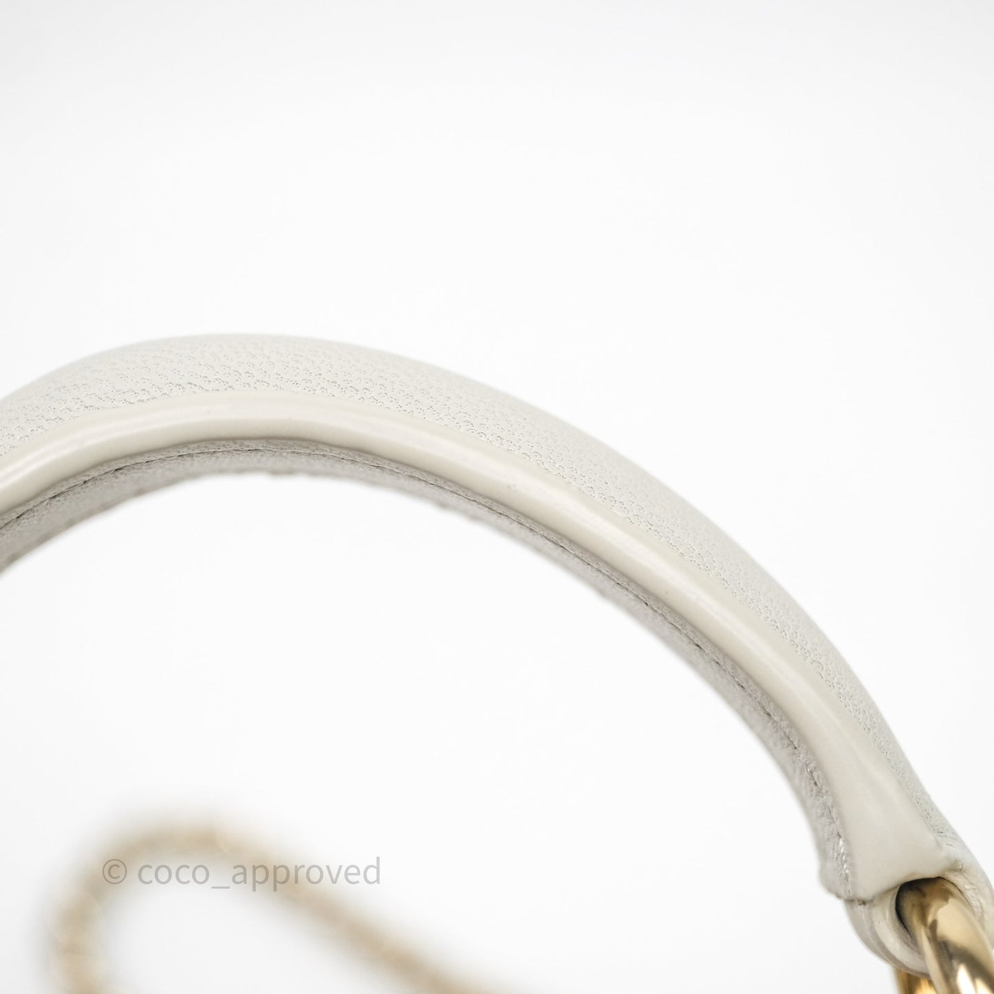 Chanel Trendy CC Wallet On Chain WOC Light Grey Lambskin Gold Hardware N