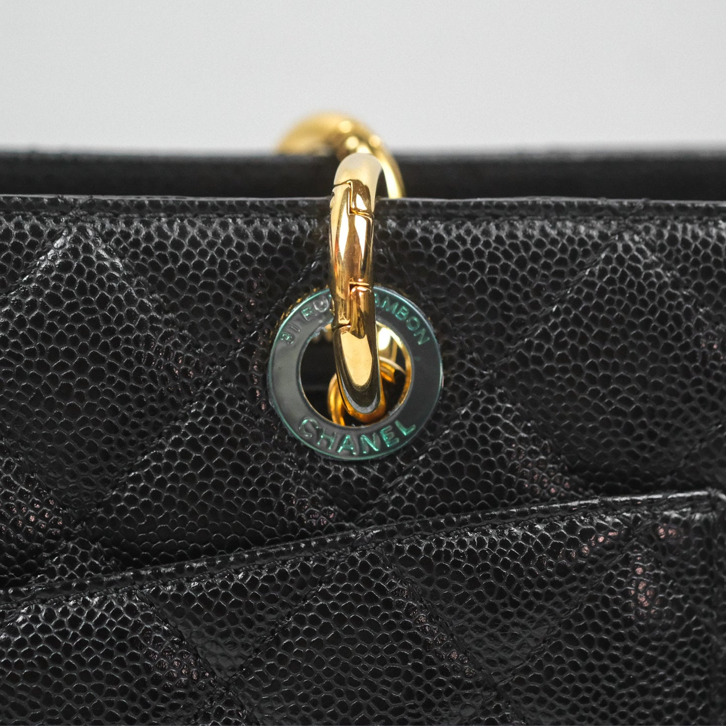Chanel GST Black Caviar Gold Hardware