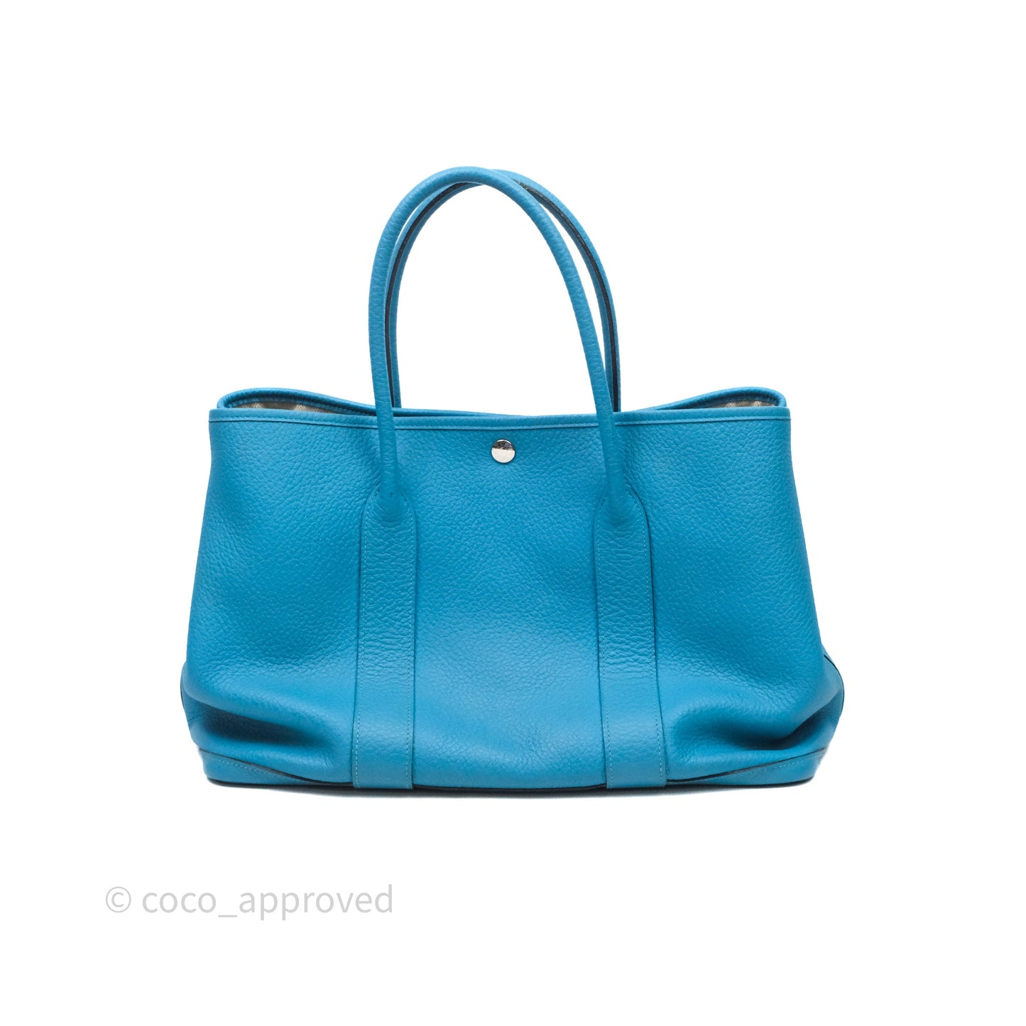 Hermès Garden Party 36 Celeste 7N Palladium Hardware