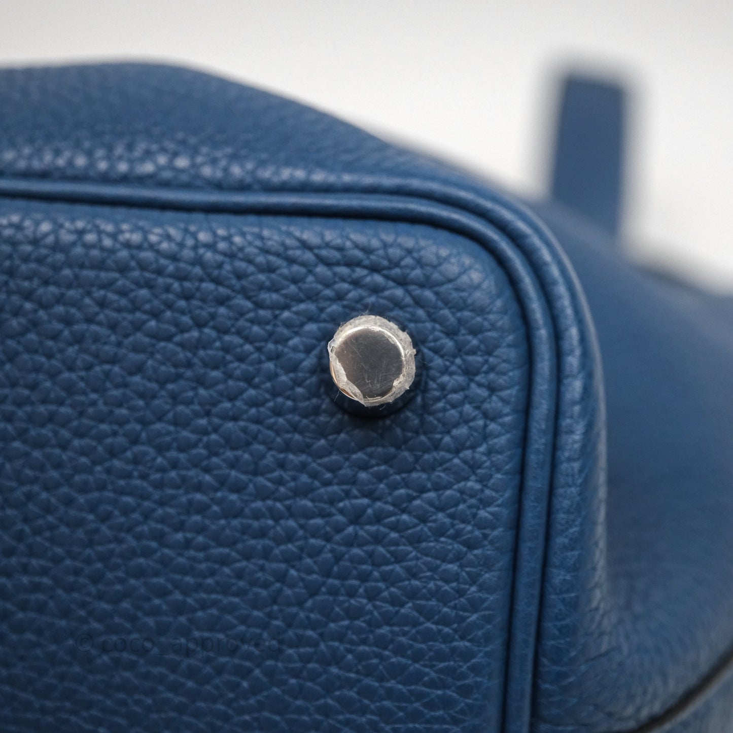 Hermès Picotin 18 Deep Blue S4 Clemence Palladium Hardware