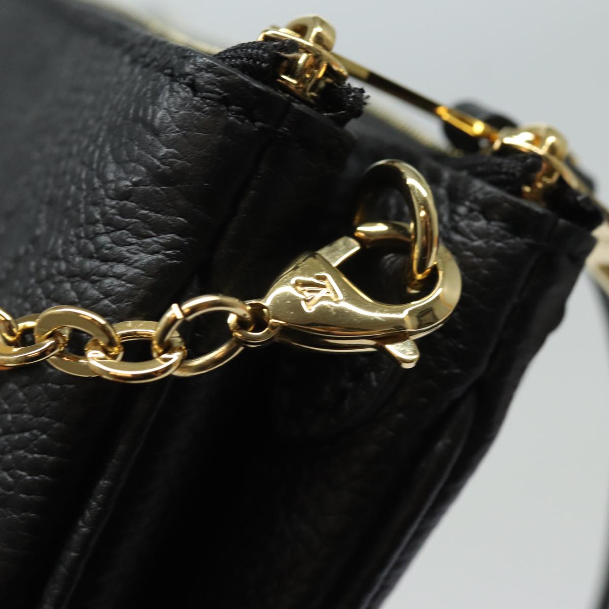 LOUIS VUITTON Monogram Empreinte Pochette Double Zip Bag M68568 LV 82076S