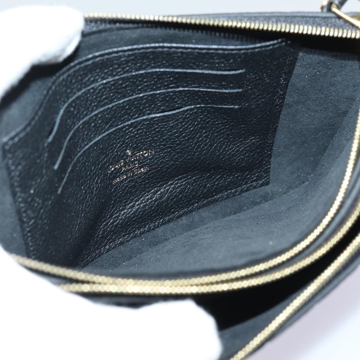 LOUIS VUITTON Monogram Empreinte Pochette Double Zip Bag M68568 LV 82076S
