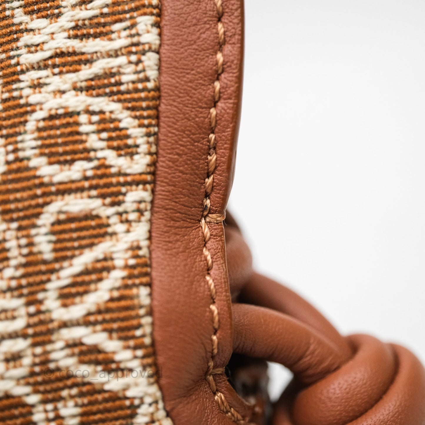 Loewe Jacquard Anagram Flamenco Knot Clutch Mini Bag Gold Hardware