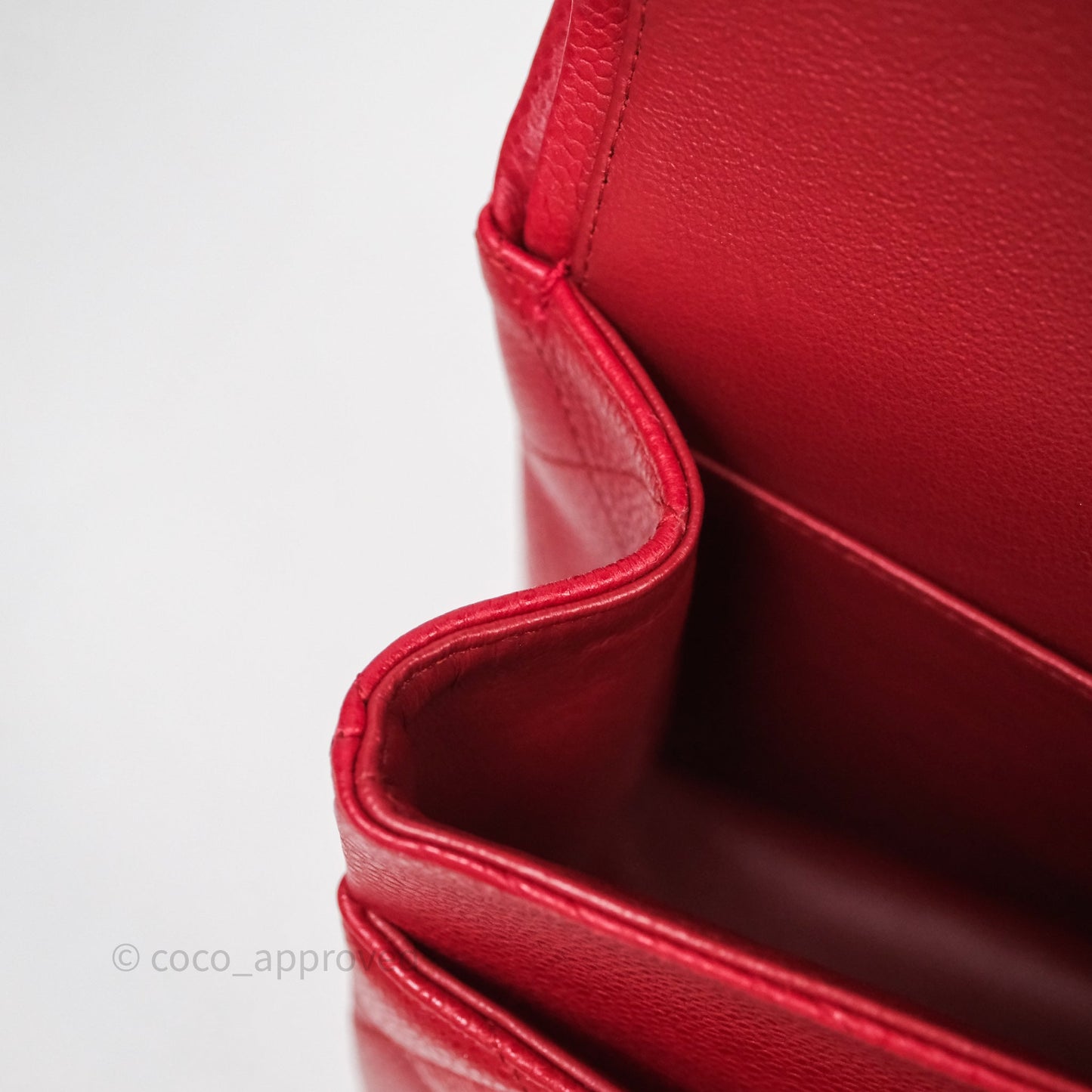 Chanel Jumbo Double Flap Red Caviar Silver Hardware⁣⁣