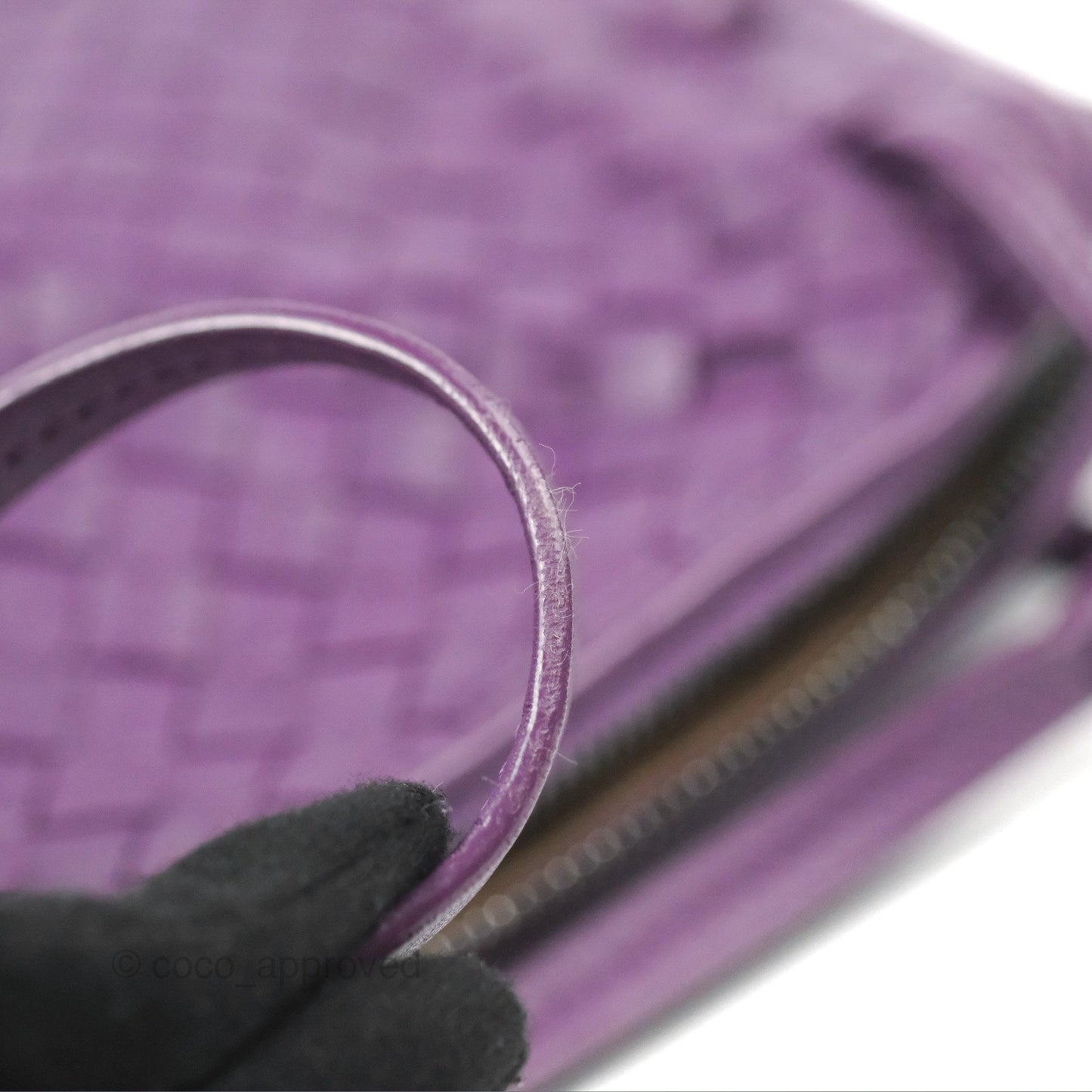 Bottega Veneta Crossbody Bag Intrecciato Leather Purple