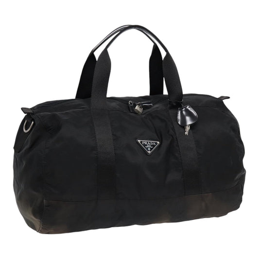 Luxury Prada Boston Bag Nylon Black  82120