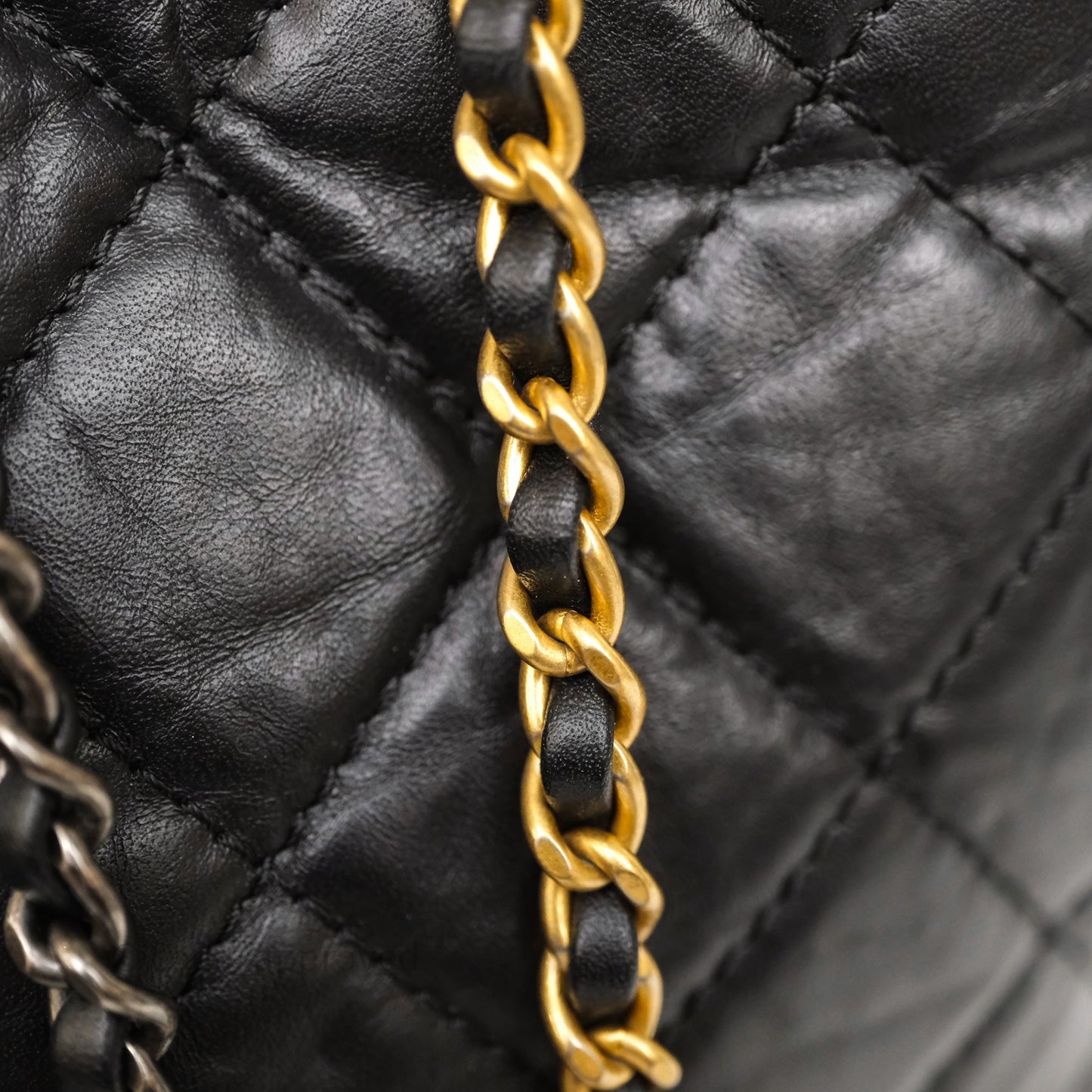 Chanel Small Gabrielle Backpack Black Aged Calfskin