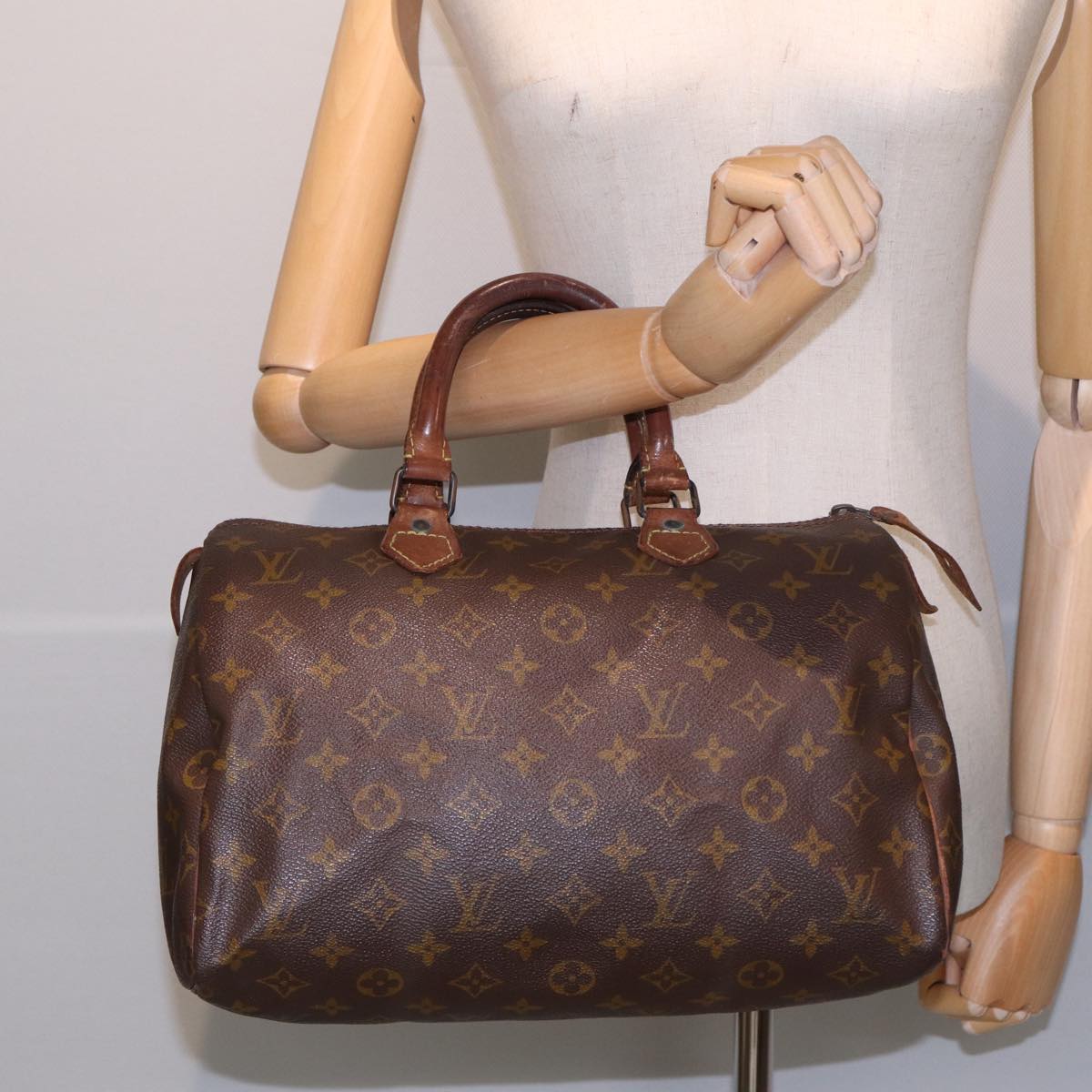 LOUIS VUITTON Monogram Speedy 30 Hand Bag M41526 LV 82155