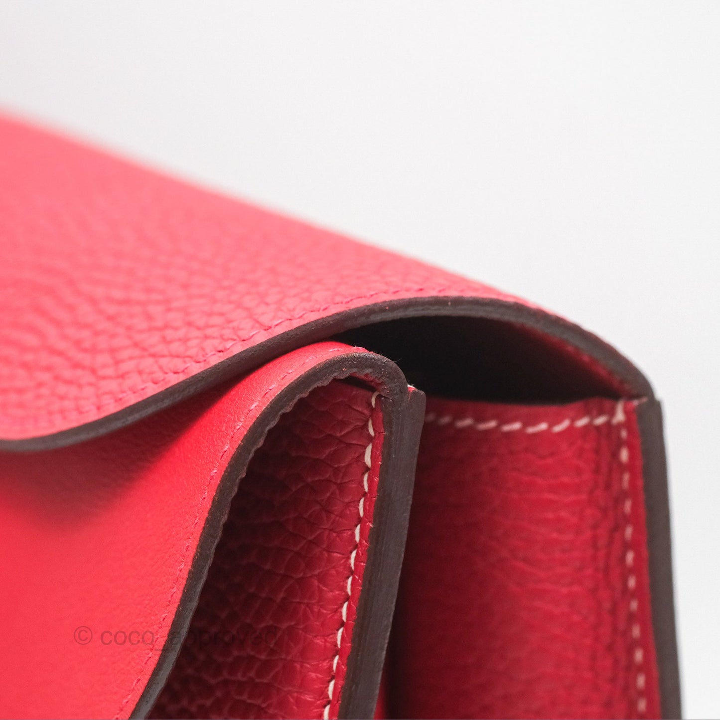 Hermès Halzan 31 Rouge Casque Clemence Palladium Hardware