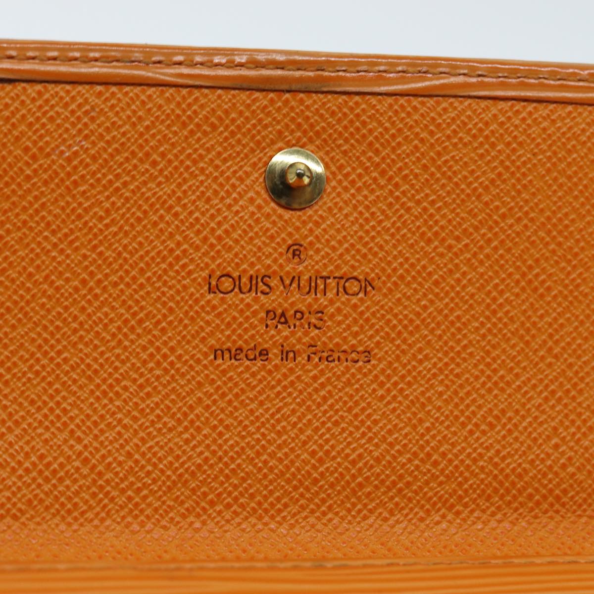 LOUIS VUITTON Epi Portefeuille Elise Wallet Orange Mandarin M6348H LV 82176