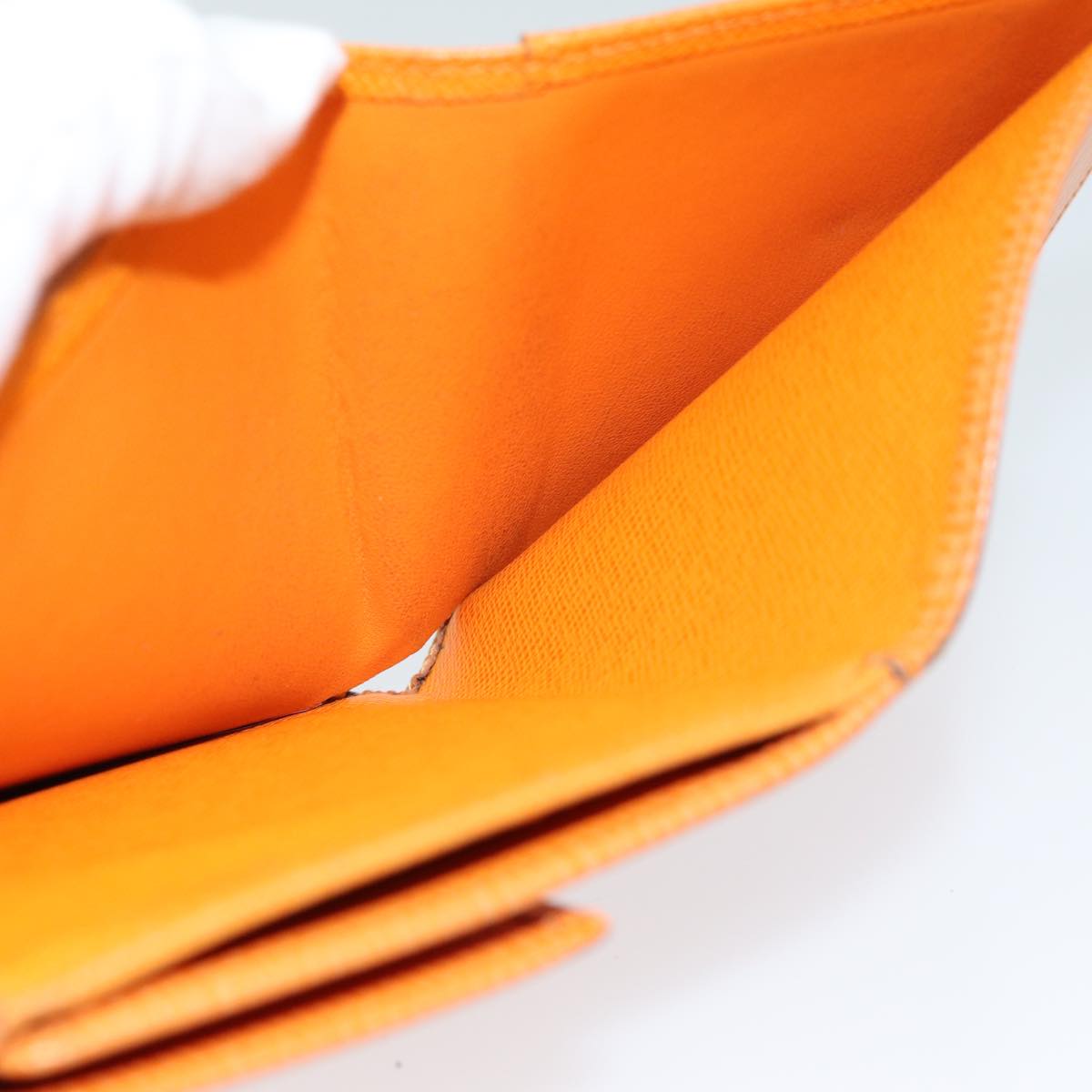 LOUIS VUITTON Epi Portefeuille Elise Wallet Orange Mandarin M6348H LV 82176