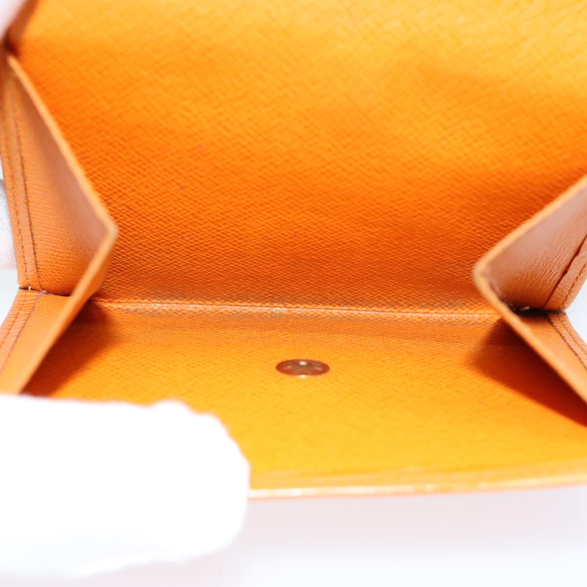 LOUIS VUITTON Epi Portefeuille Elise Wallet Orange Mandarin M6348H LV 82176