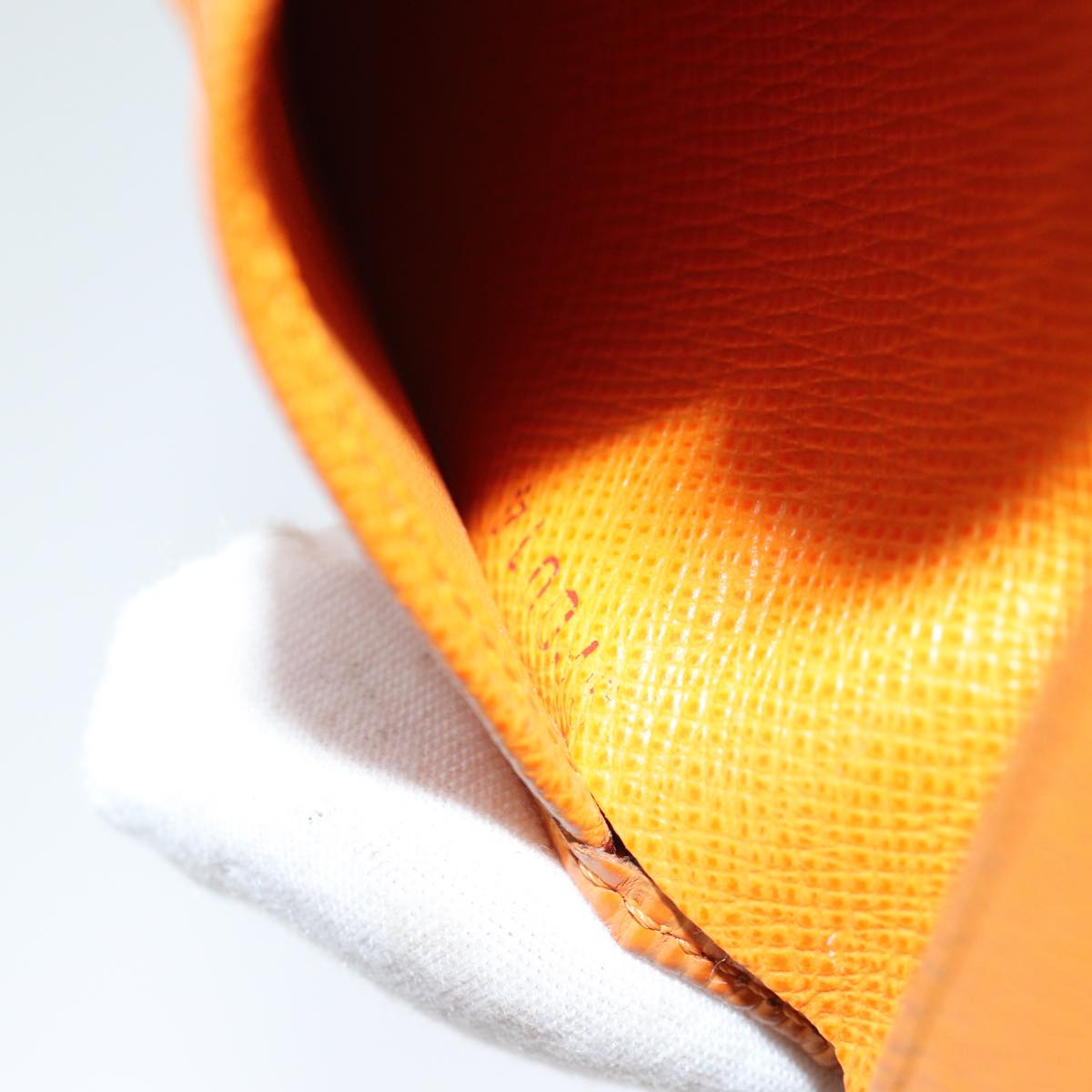 LOUIS VUITTON Epi Portefeuille Elise Wallet Orange Mandarin M6348H LV 82176