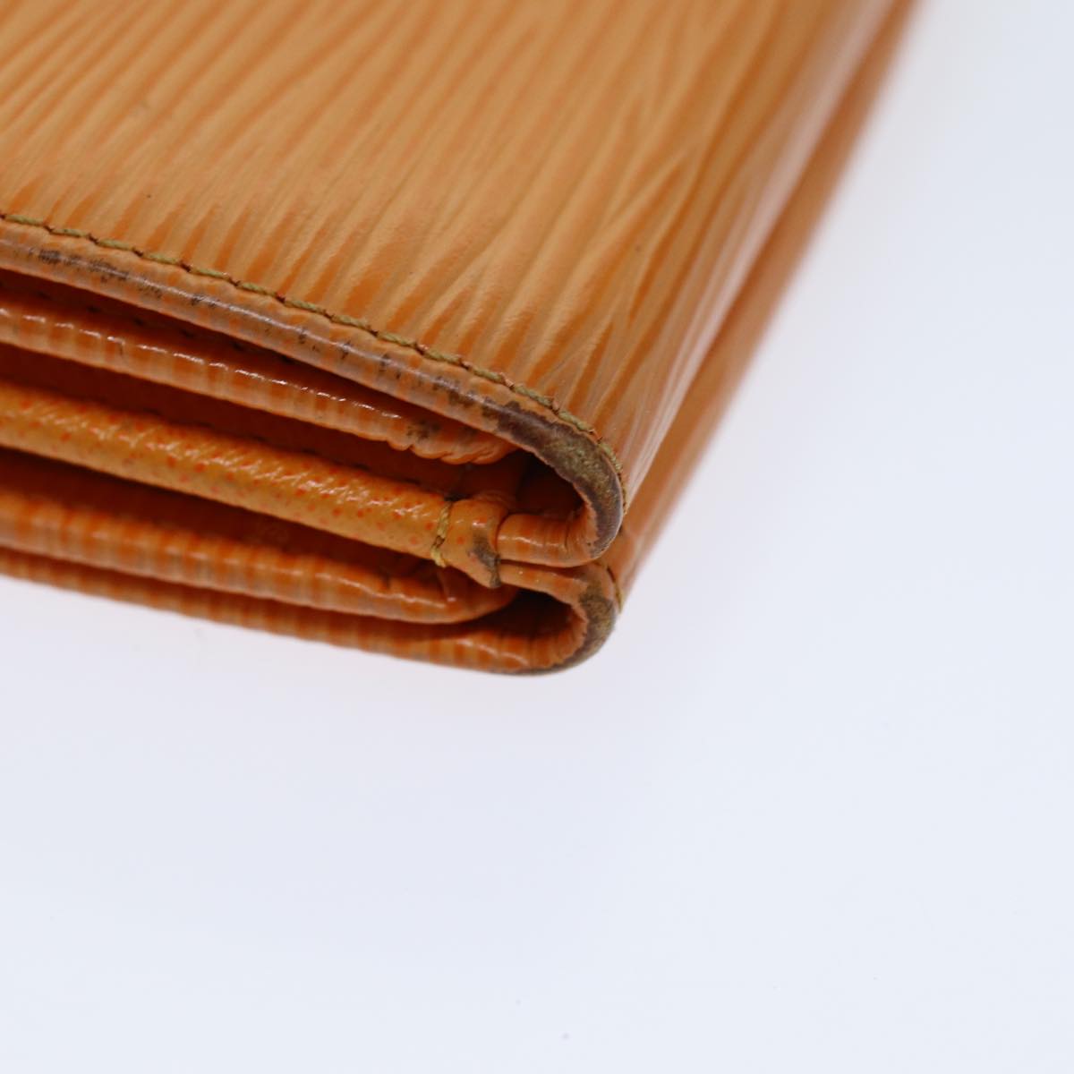 LOUIS VUITTON Epi Portefeuille Elise Wallet Orange Mandarin M6348H LV 82176