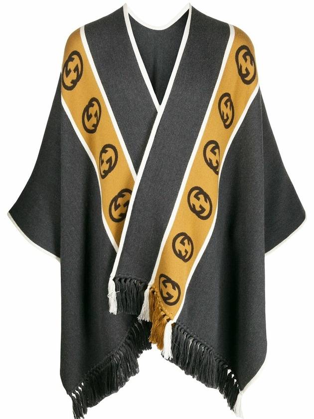 Luxury Gucci Trending 2025 GG interlocking poncho cape