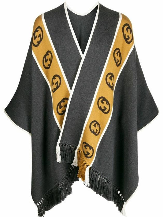 Luxury Gucci Trending 2025 GG interlocking poncho cape