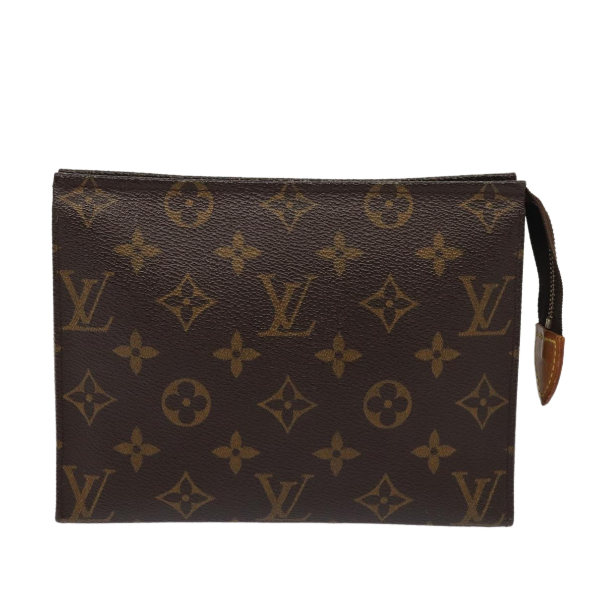 LOUIS VUITTON Monogram Poche Toilette 19 Pouch M47544 LV 82185