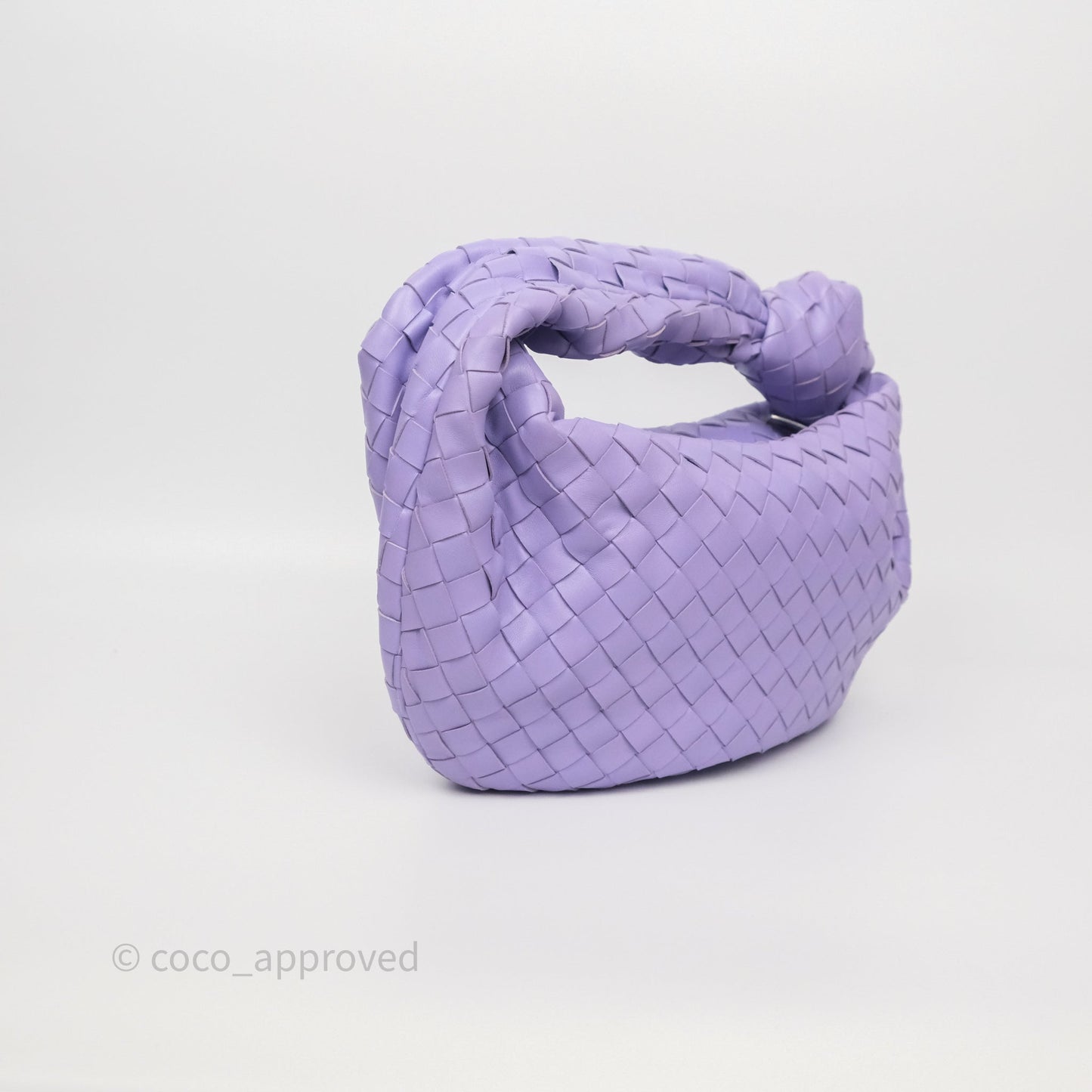 Bottega Veneta Teen Jodie Purple Intrecciato Lambskin