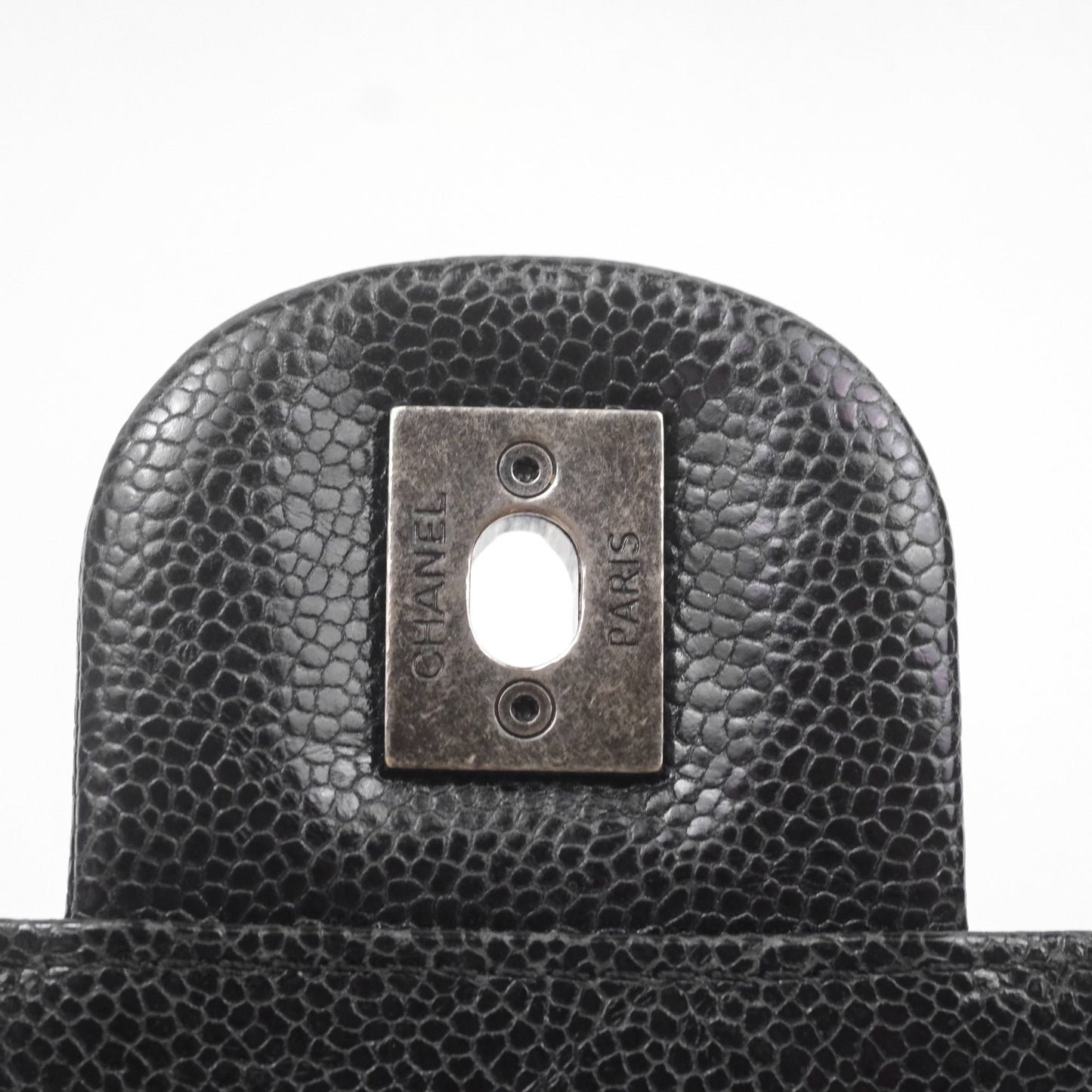 Chanel Quilted Single Flap Bag Soft Caviar Black Ruthenium Hardware