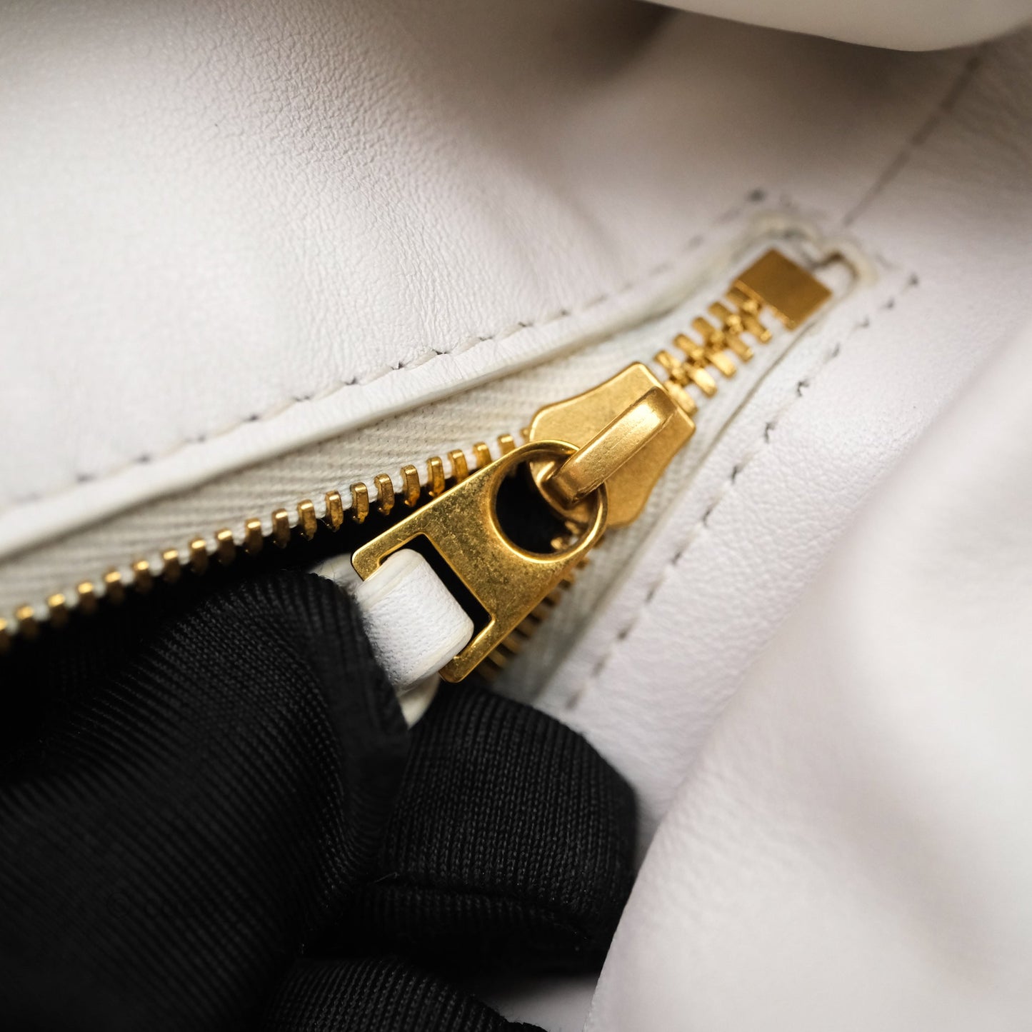 Bottega Veneta Double Knot Leather White Bag