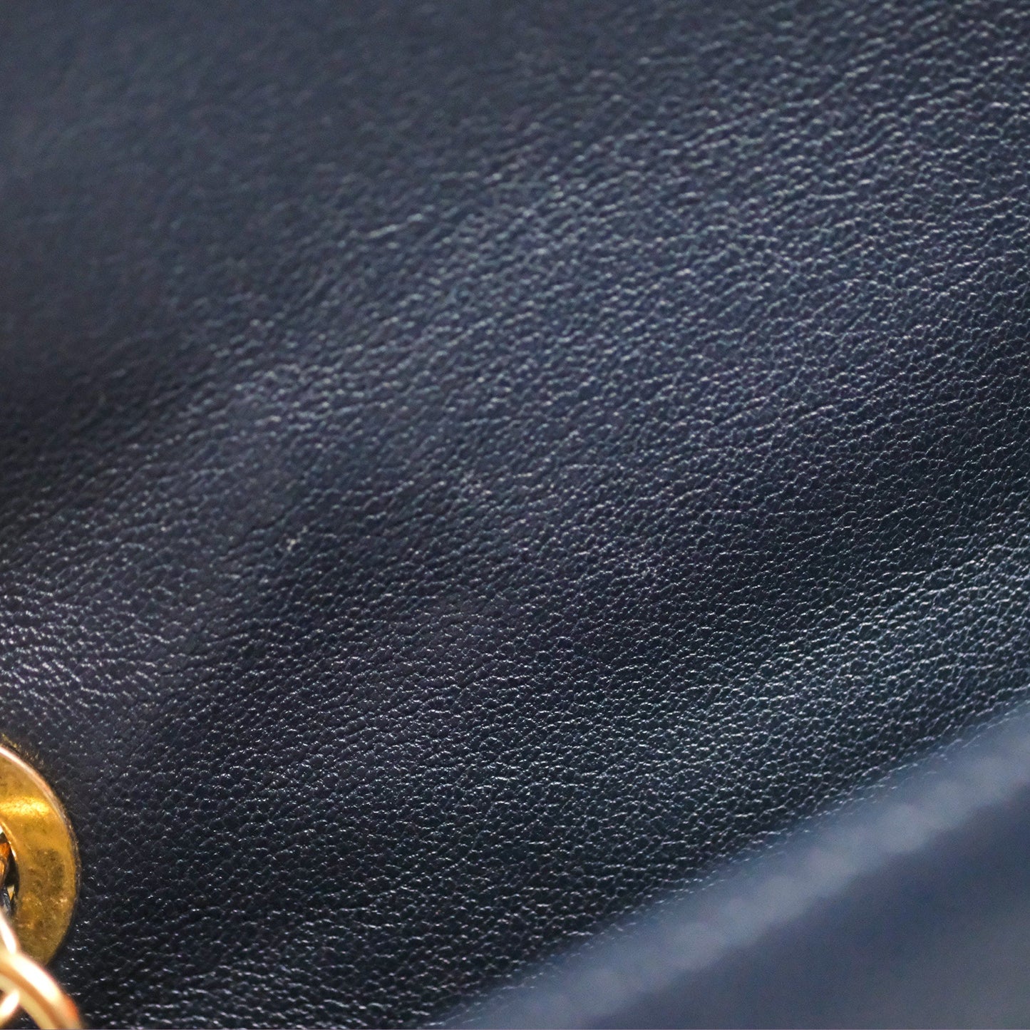Chanel Mini Collar and Tie Flap Bag Chevron Navy Sheepskin Aged Gold Hardware