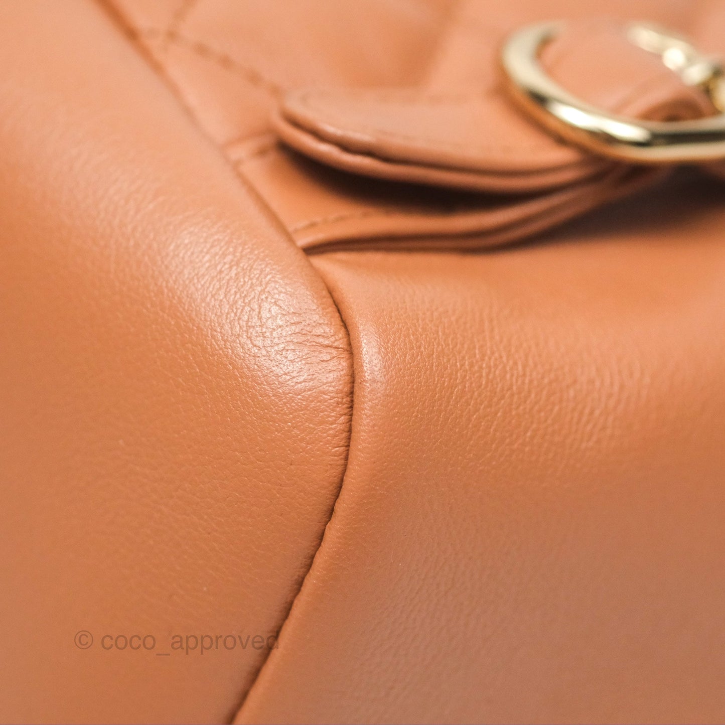 Chanel Small Duma Drawstring Backpack Camel Calfskin 24P
