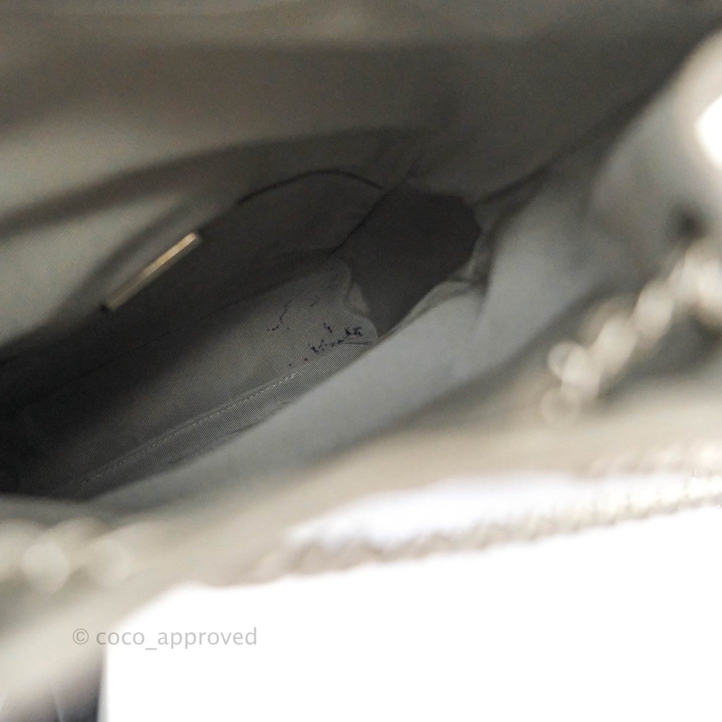 Chanel Quilted Small Metallic Silver Backpack in Seoul Lambskin Silver Hardware