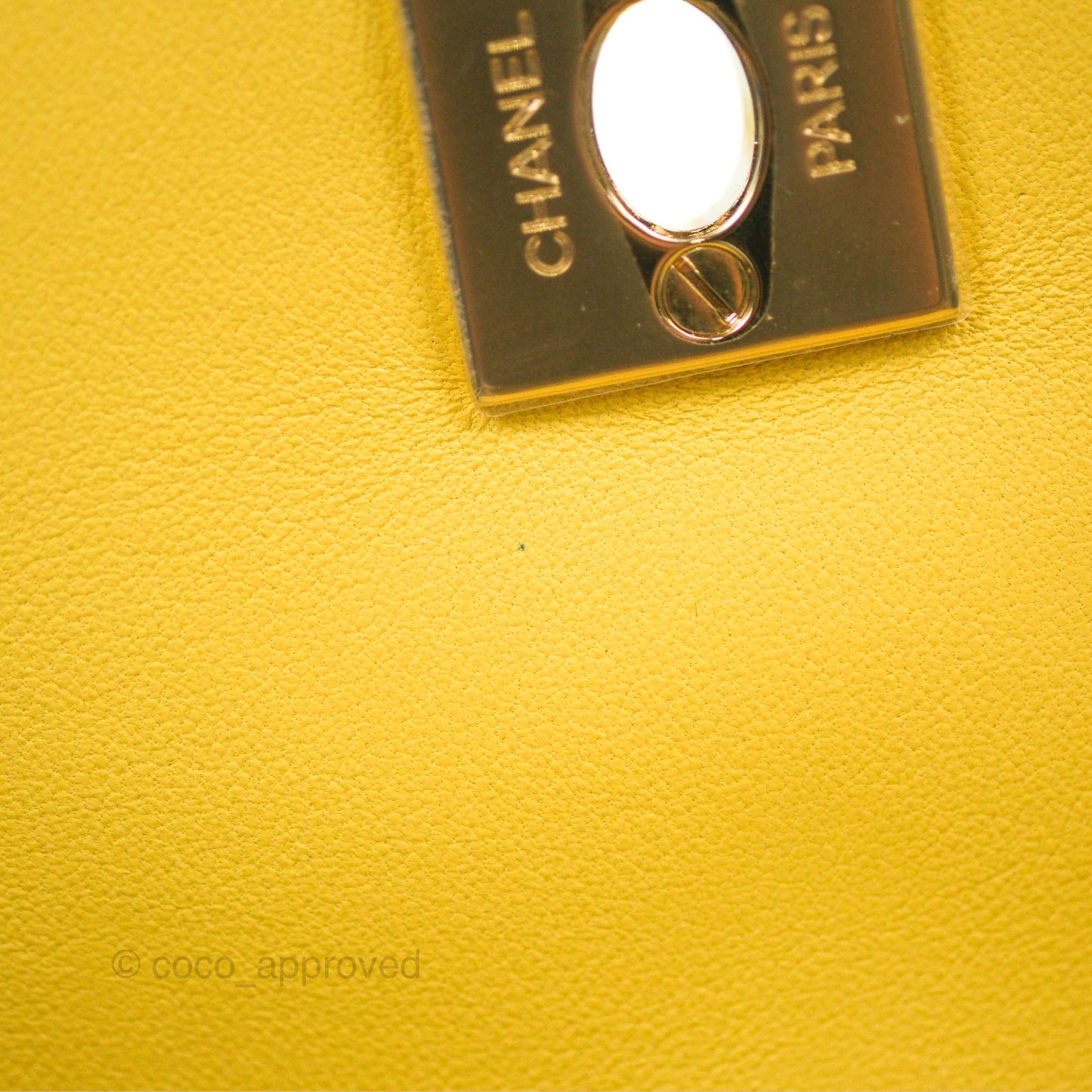 Chanel Side Packs Shoulder Bags Yellow White Lambskin Gold Hardware 19S