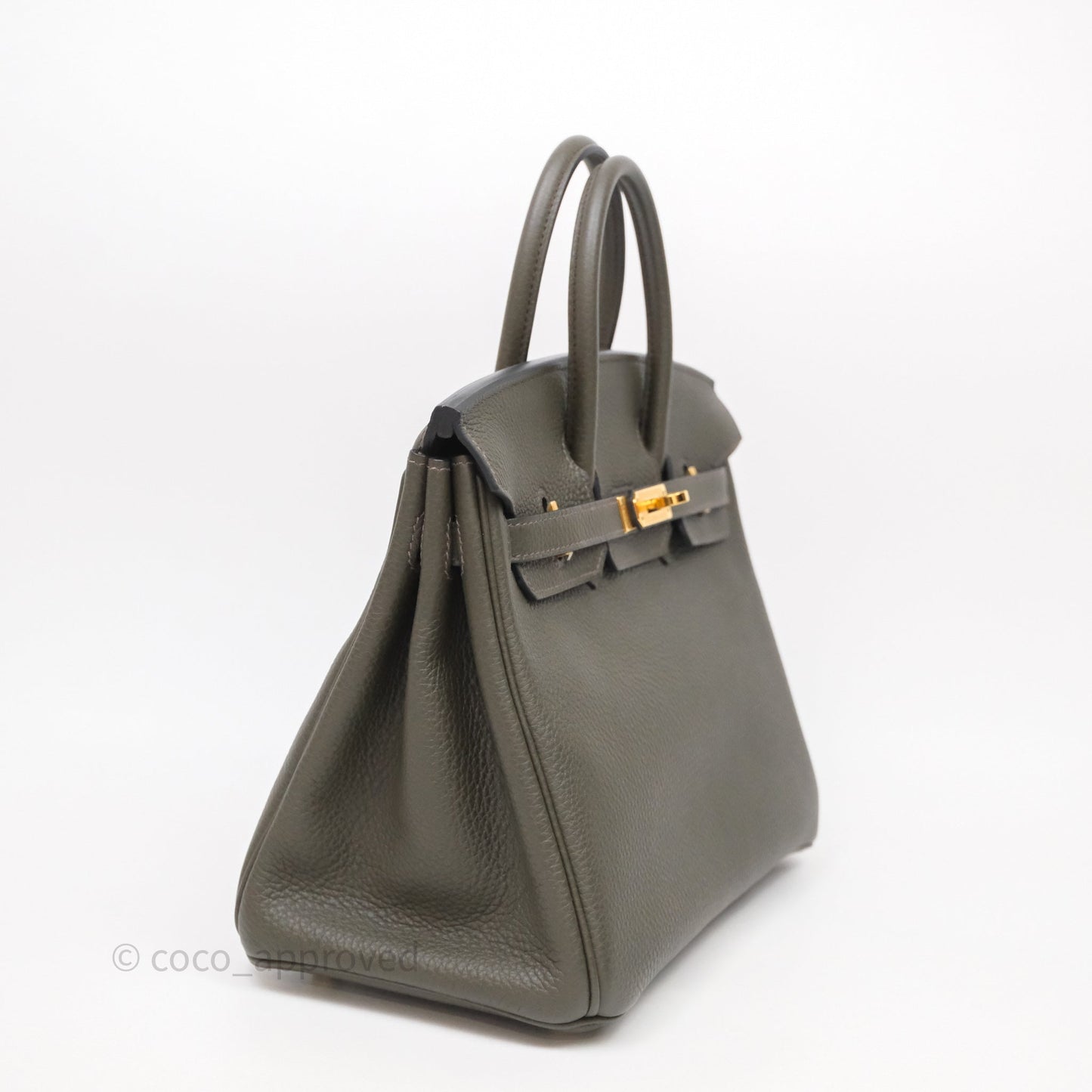 Hermès Birkin 25 Vert De Gris Togo Gold Hardware