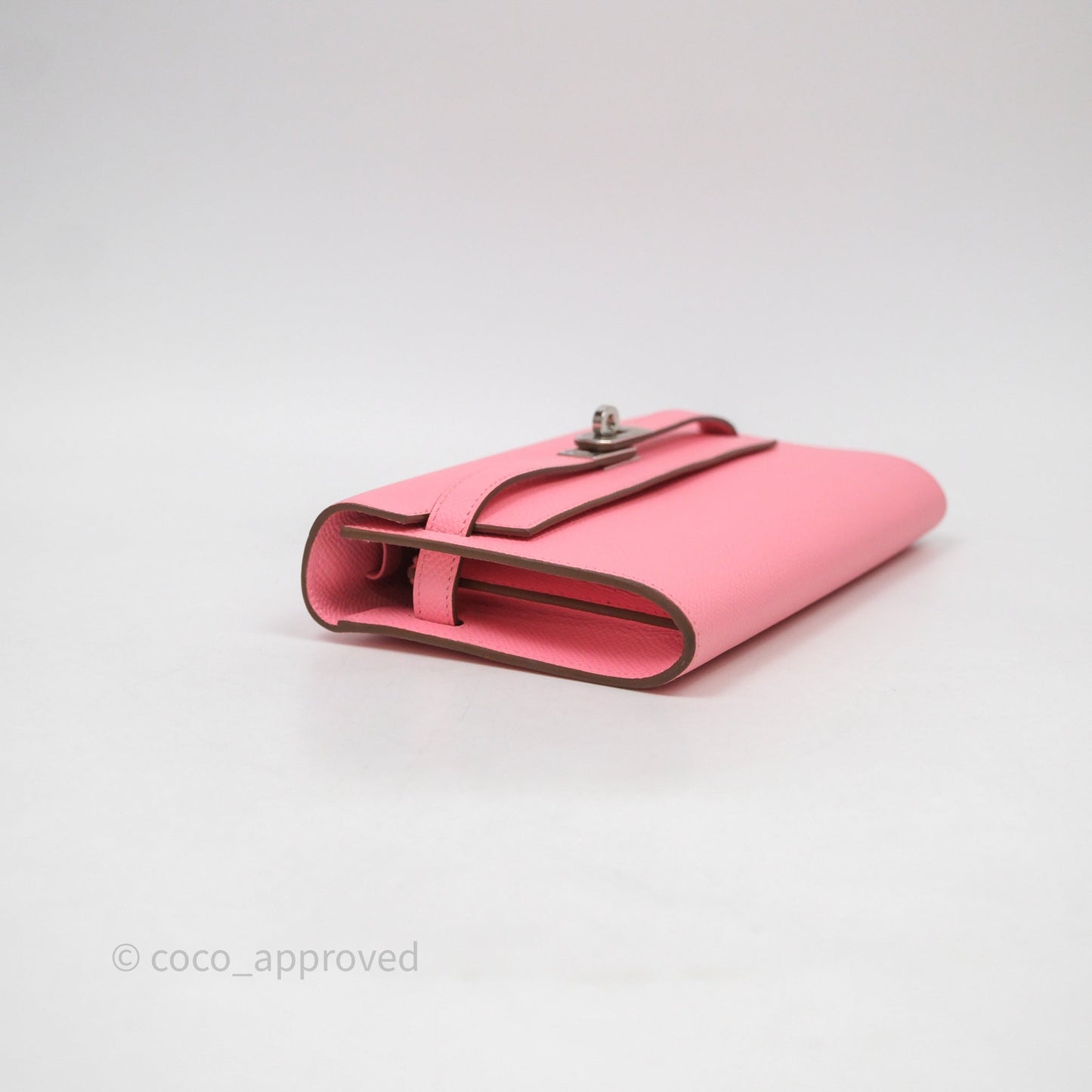 Hermès Kelly To Go Wallet Rose Confetti Epsom Palladium Hardware