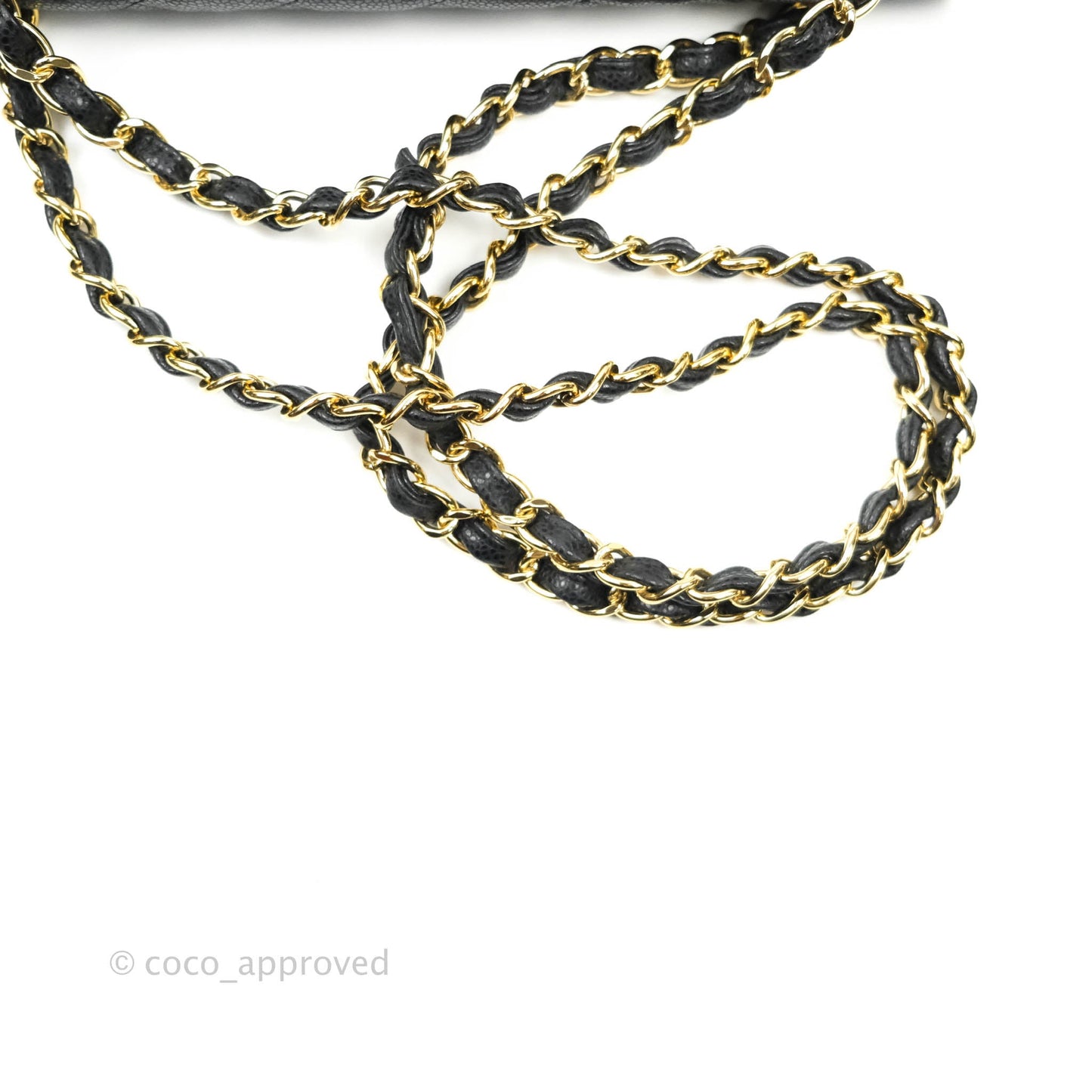 Chanel Jumbo Double Flap Black Caviar Gold Hardware⁣⁣