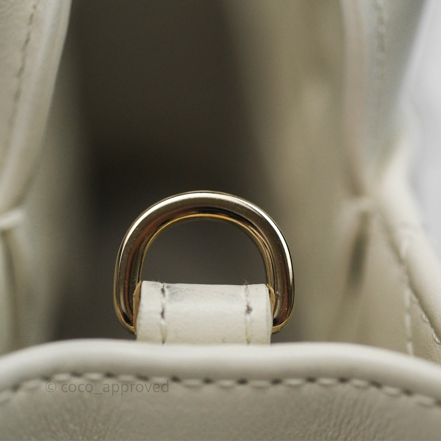 Christian Dior Mini Dior Book Tote Latte Macrocannage Calfskin Gold Hardware