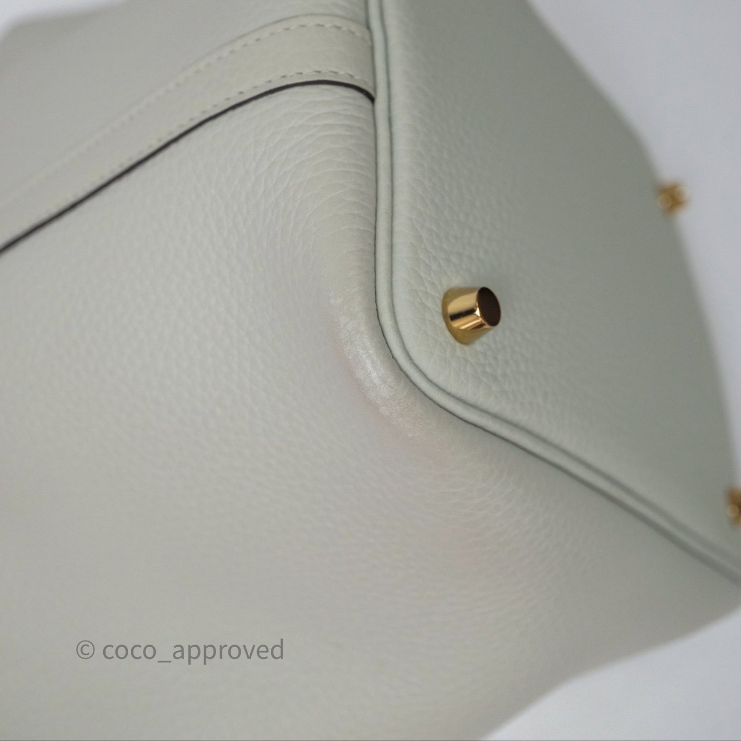 Hermès Picotin Lock 18 Gris Névé 0V Clemence Gold Hardware