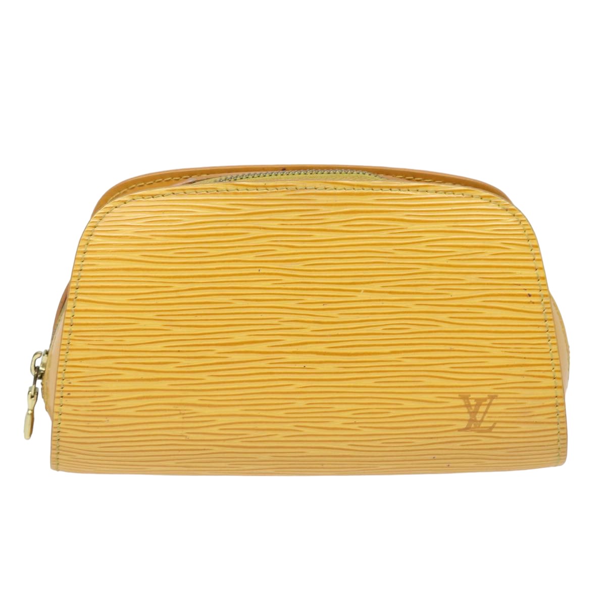 LOUIS VUITTON Epi Dauphine PM Pouch Yellow M48449 LV 82347