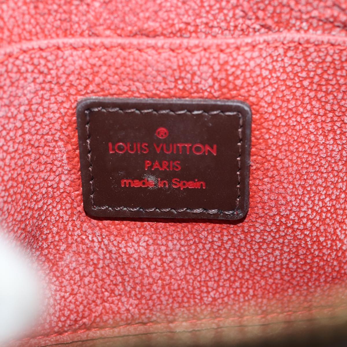 LOUIS VUITTON Damier Ebene Pochette Cosmetic PM Pouch N47516 LV 82355