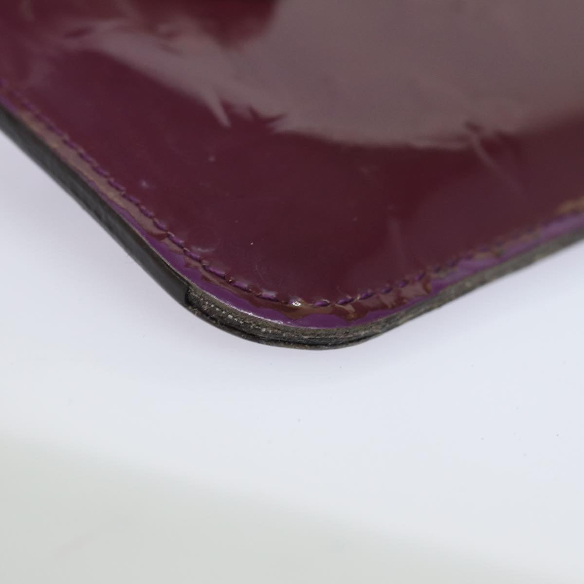 LOUIS VUITTON Vernis Pochette ClesNM Coin Purse Amethyst M90145 LV 82357