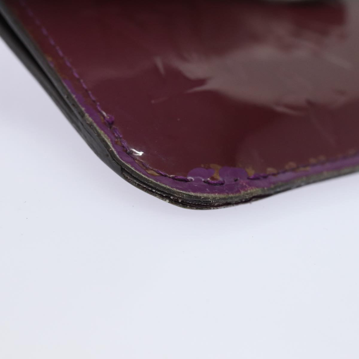 LOUIS VUITTON Vernis Pochette ClesNM Coin Purse Amethyst M90145 LV 82357