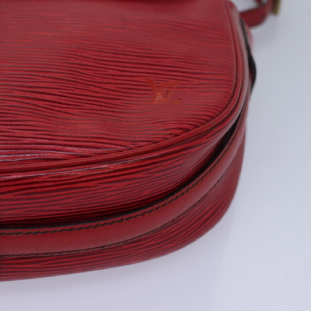 LOUIS VUITTON Epi Jeune Fille MM Shoulder Bag Red M52157 LV 82372