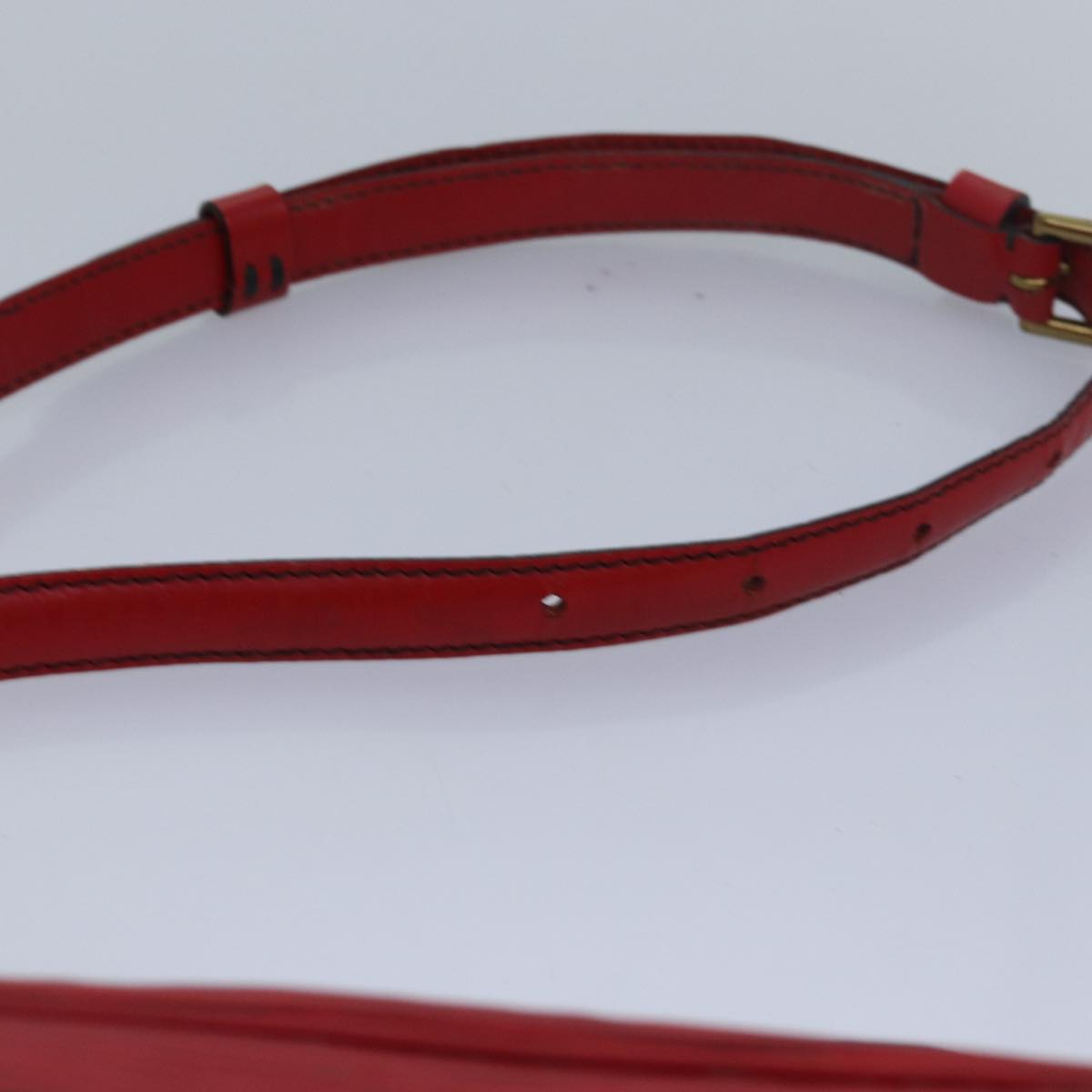 LOUIS VUITTON Epi Jeune Fille MM Shoulder Bag Red M52157 LV 82372