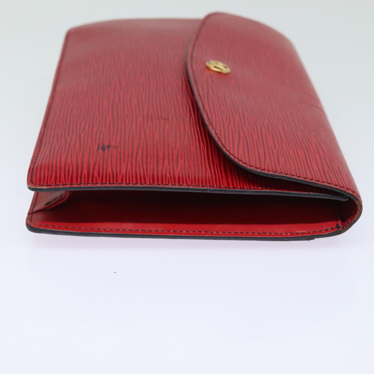 LOUIS VUITTON Epi Montaigne 27 Clutch Bag Red M52657 LV 82375