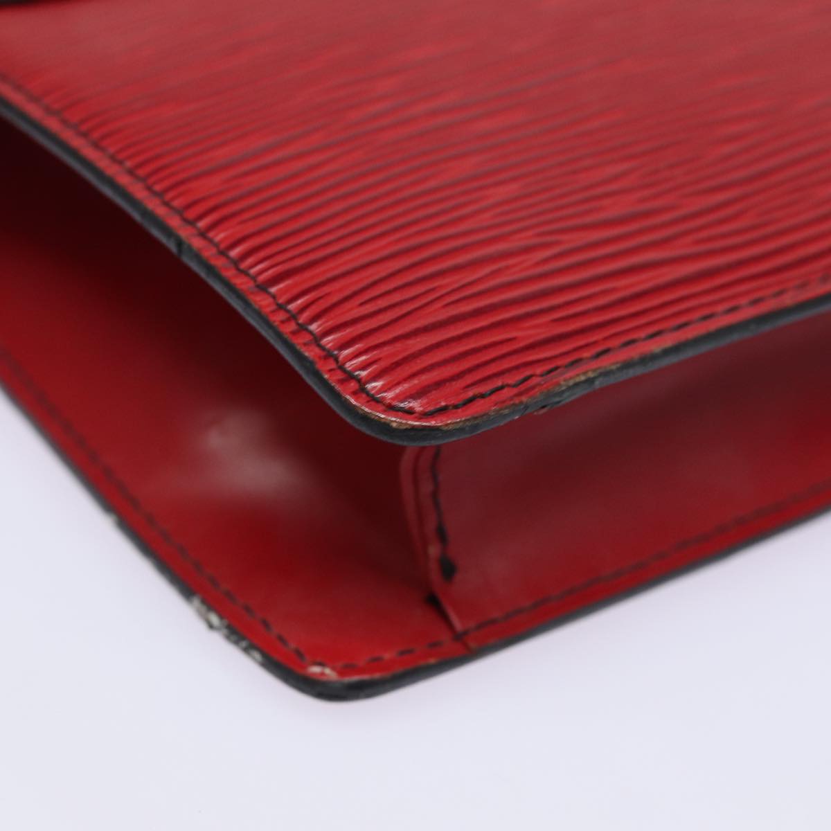 LOUIS VUITTON Epi Montaigne 27 Clutch Bag Red M52657 LV 82375