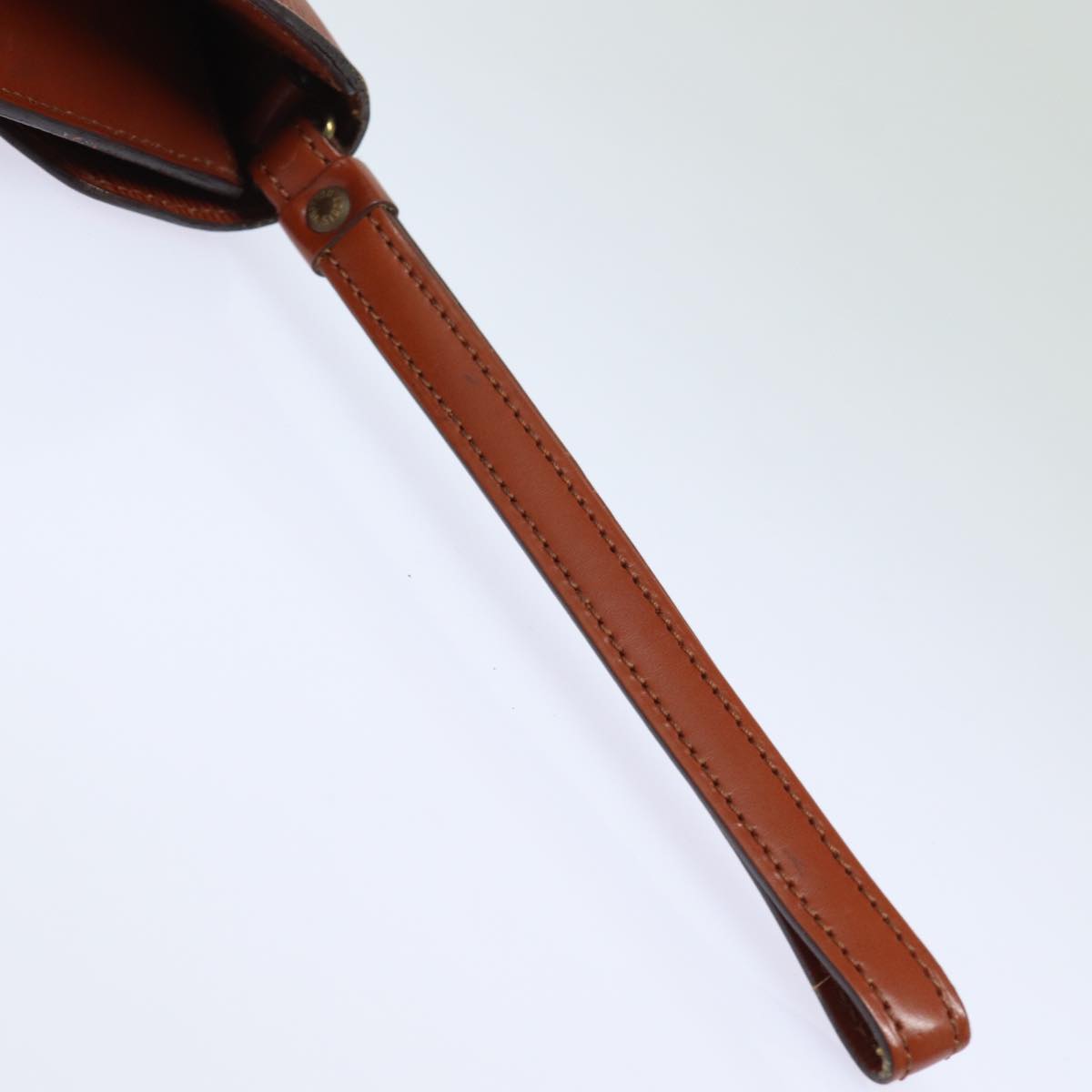 LOUIS VUITTON Epi Serie Dragonne Hand Bag Brown Zipang gold M52618 LV 82378