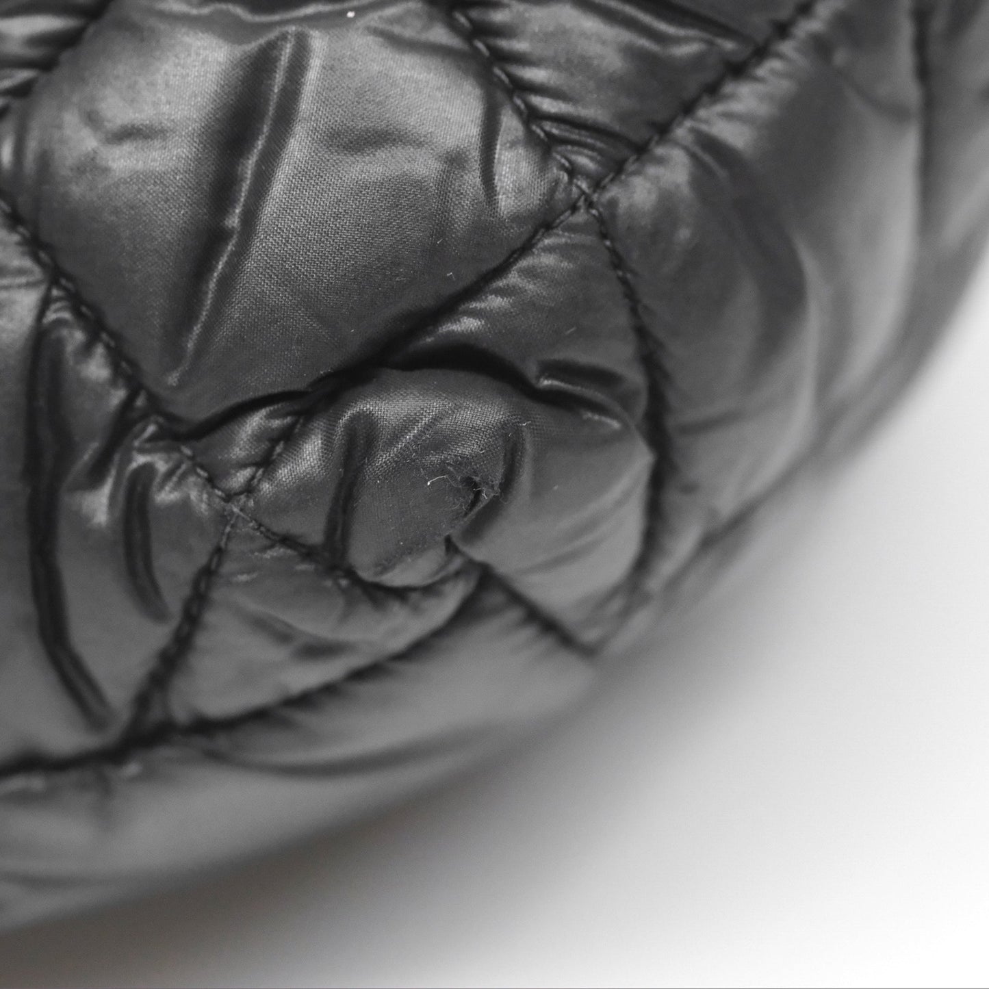 Chanel Coco Cocoon Tote Bag PM Black Nylon
