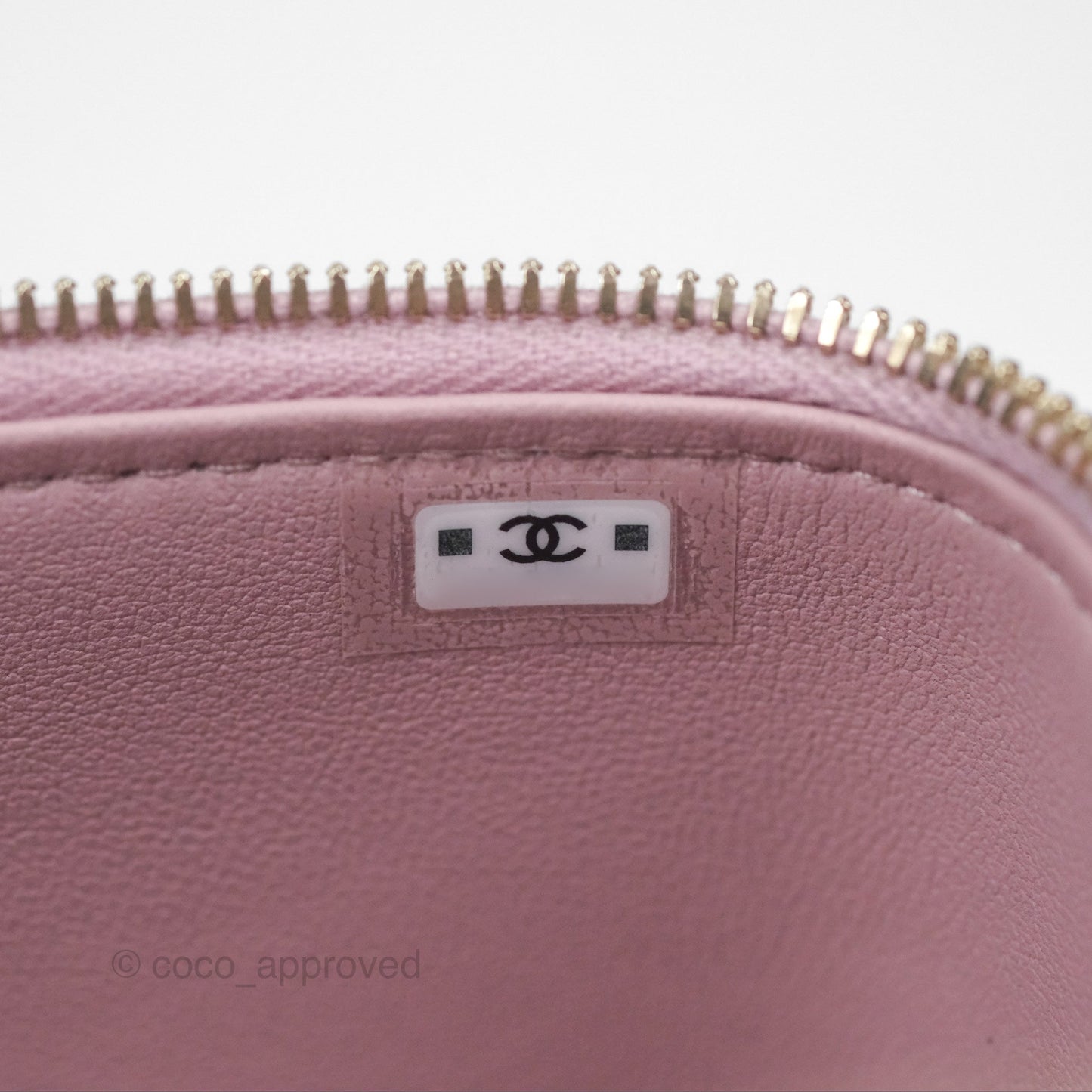 Chanel Vanity with Heart Adjustable Chain Dusty Pink Caviar Aged Gold Hardware